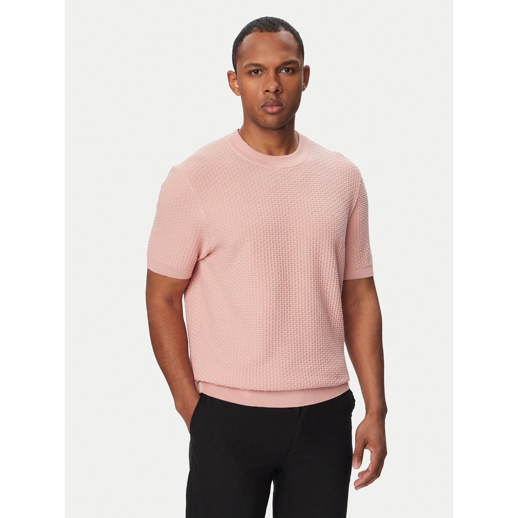 BOSS T-Shirt H-Nilton 50560468 Różowy Regular Fit