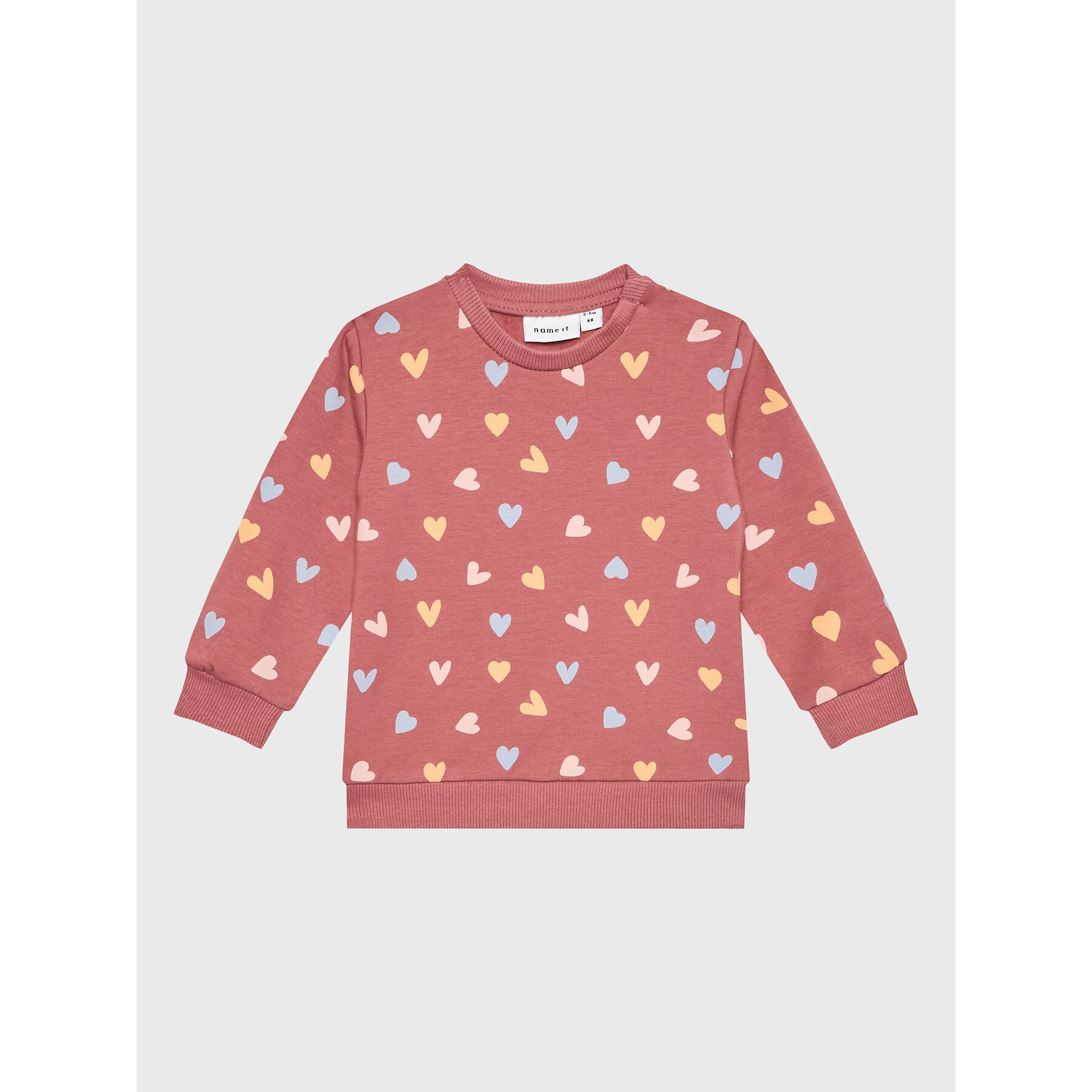 NAME IT Bluza 13212668 Różowy Regular Fit