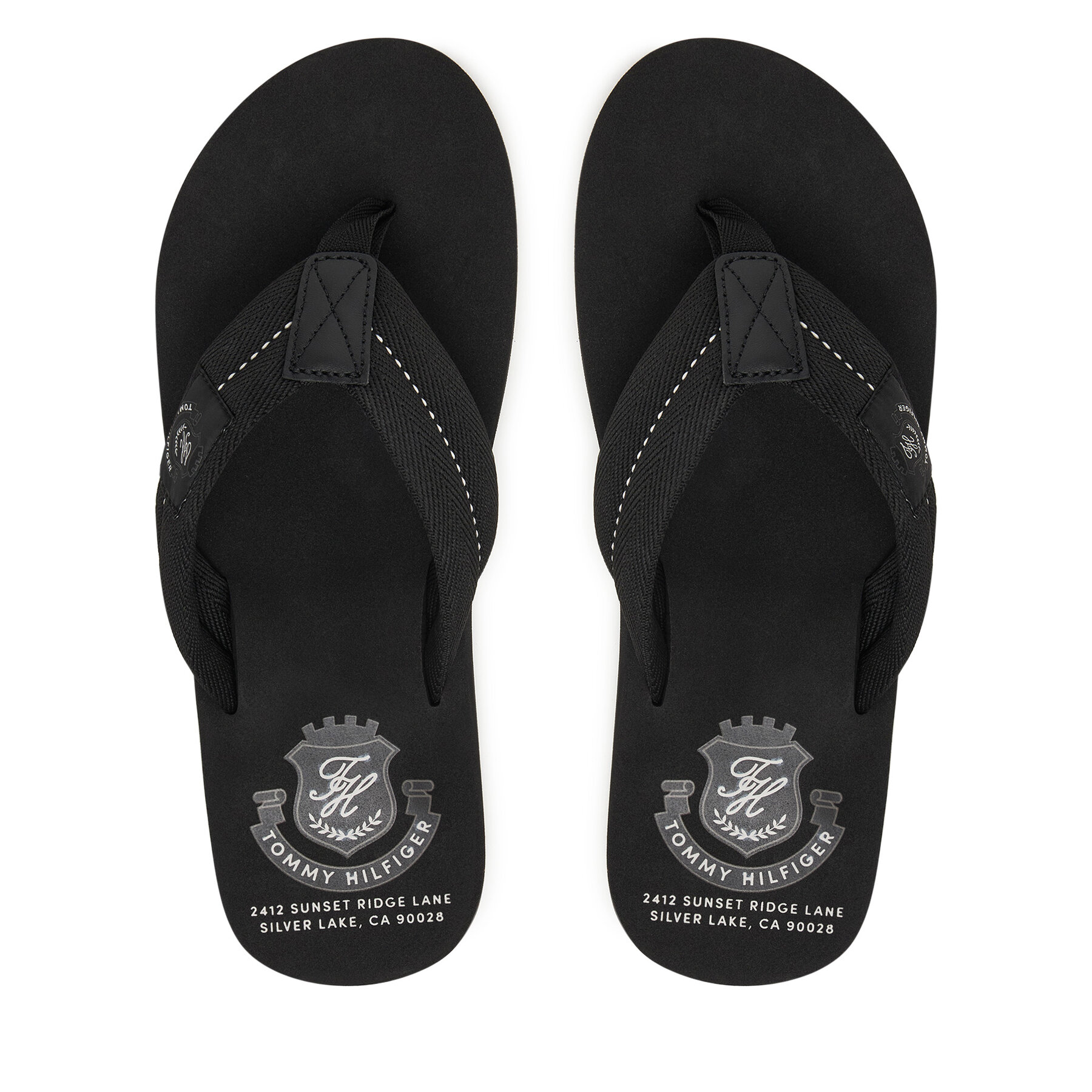 Tommy Hilfiger Japonki Patch Hilfiger Beach Sandal FM0FM05804 Czarny