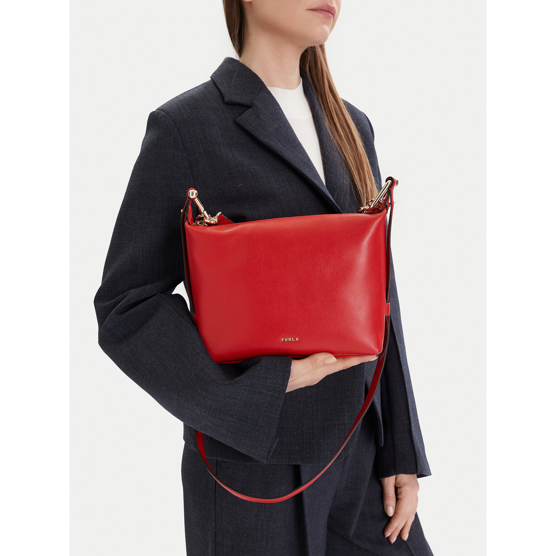 Furla Torebka Tonie Mini WE00877 A.0023 CN 4484S Czerwony