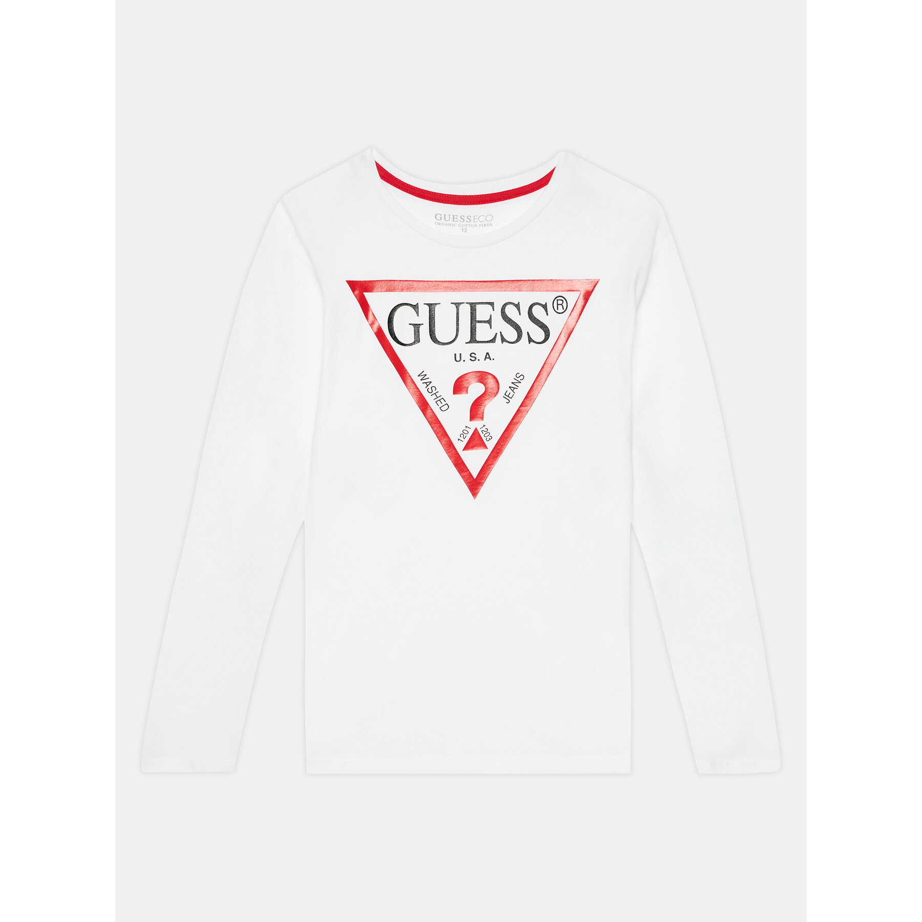 Guess Bluzka L84I29 K8HM0 Biały Regular Fit