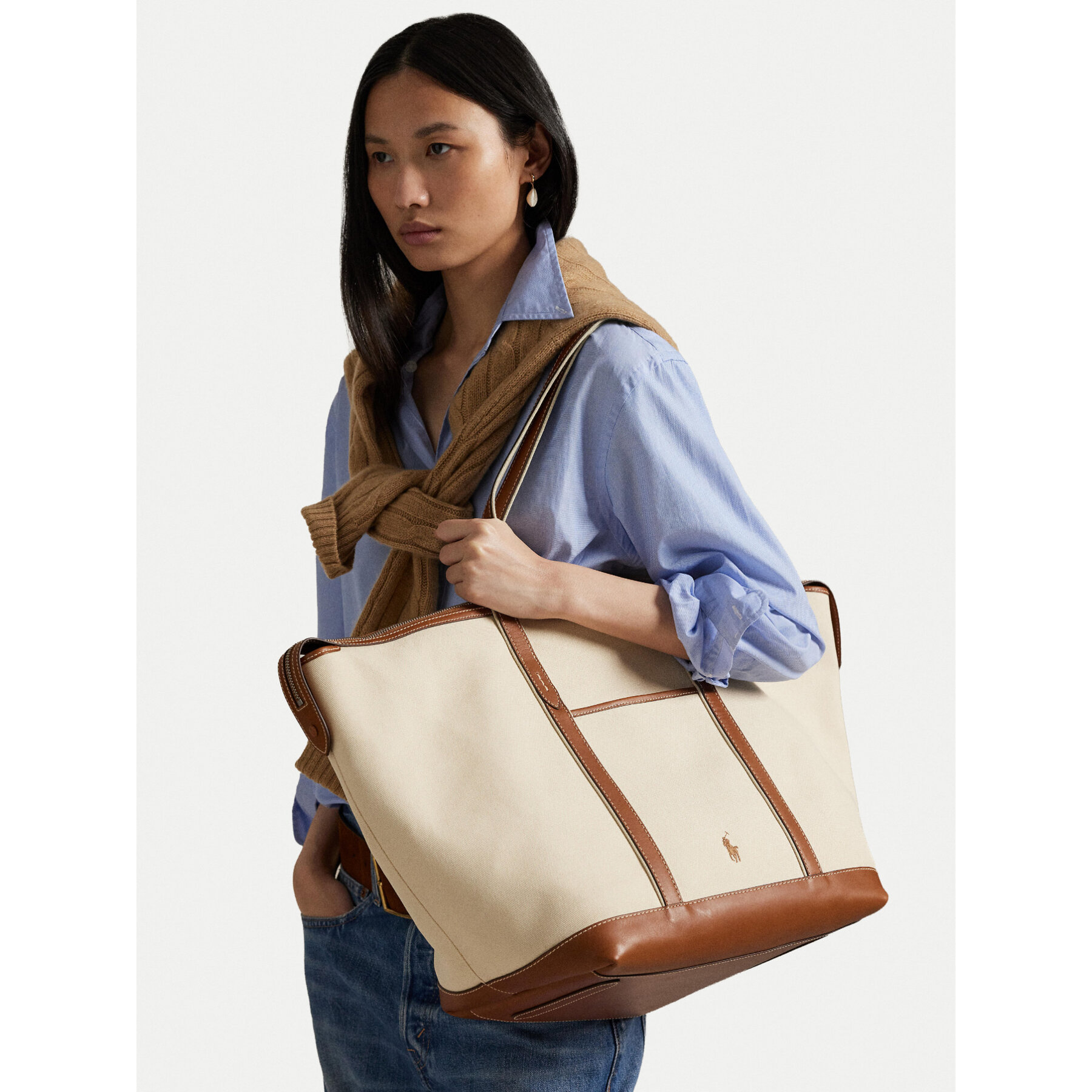 Polo Ralph Lauren Torebka 428973072001 Beżowy