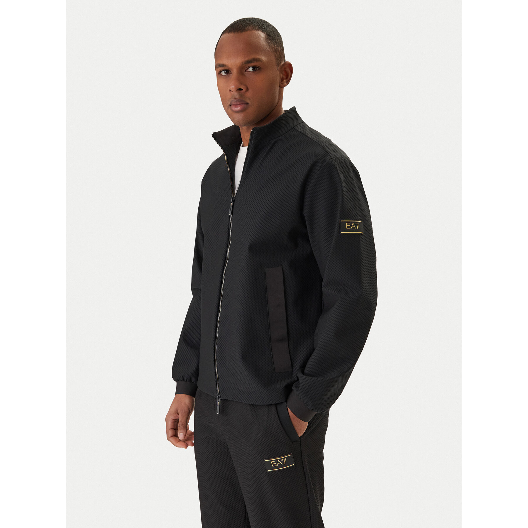 EA7 Emporio Armani Kurtka przejściowa 7M001342 AF16659 Czarny Regular Fit