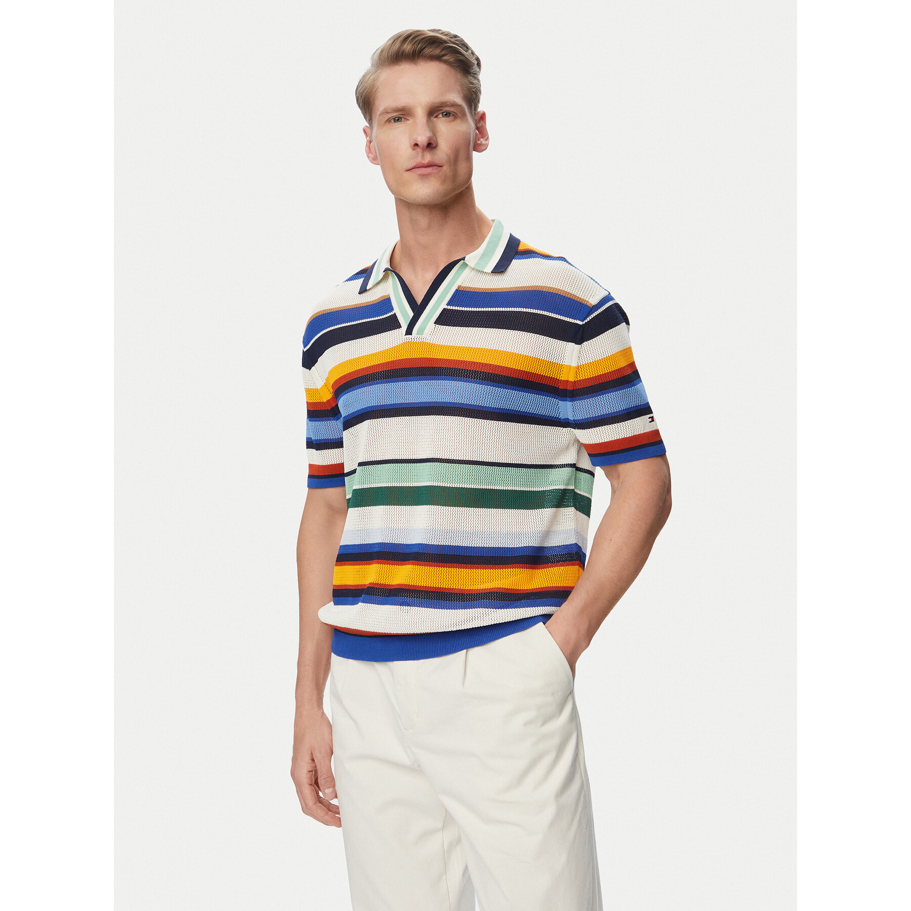 Tommy Hilfiger Polo MW0MW43250 Kolorowy Regular Fit