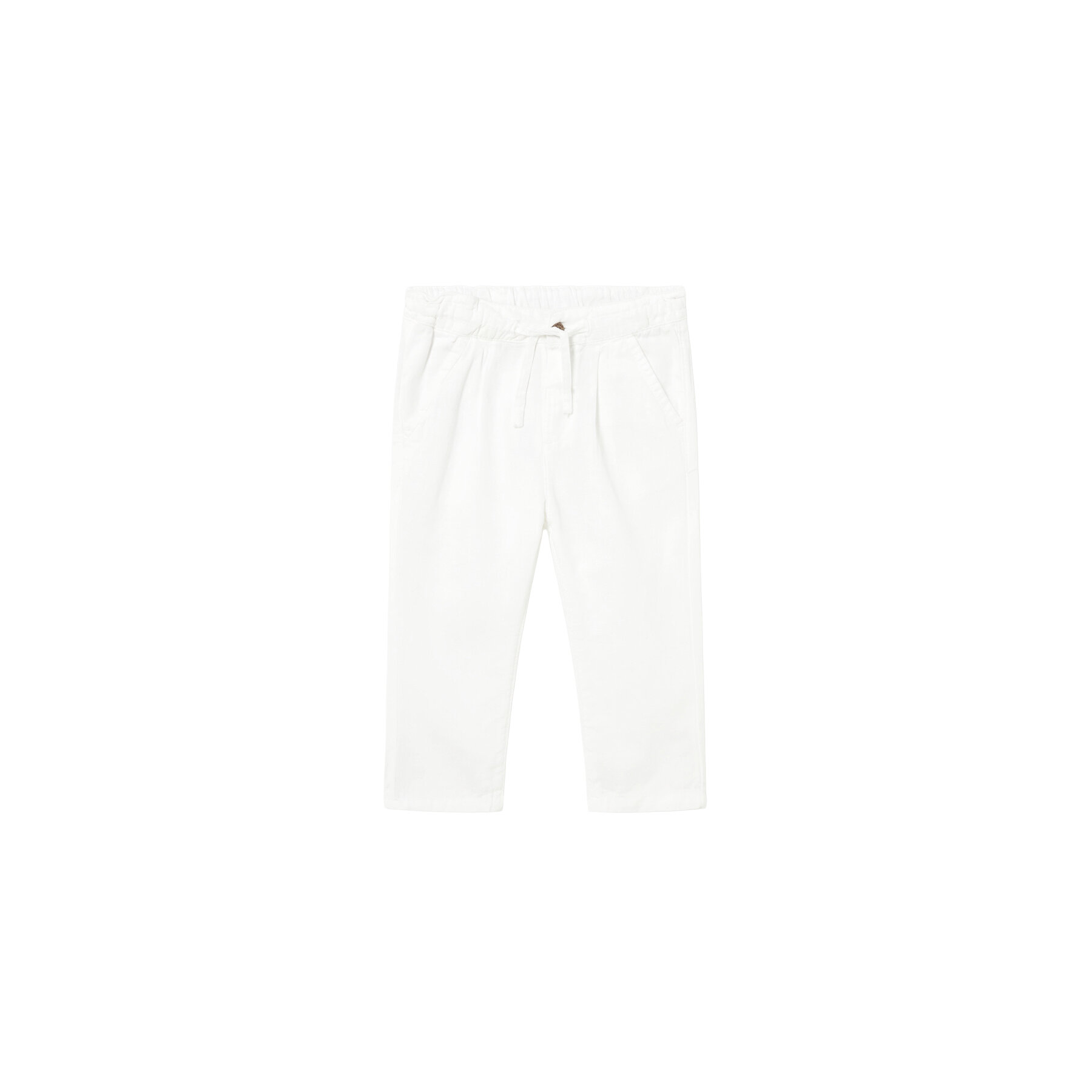Mayoral Spodnie materiałowe 1523 Biały Relaxed Fit