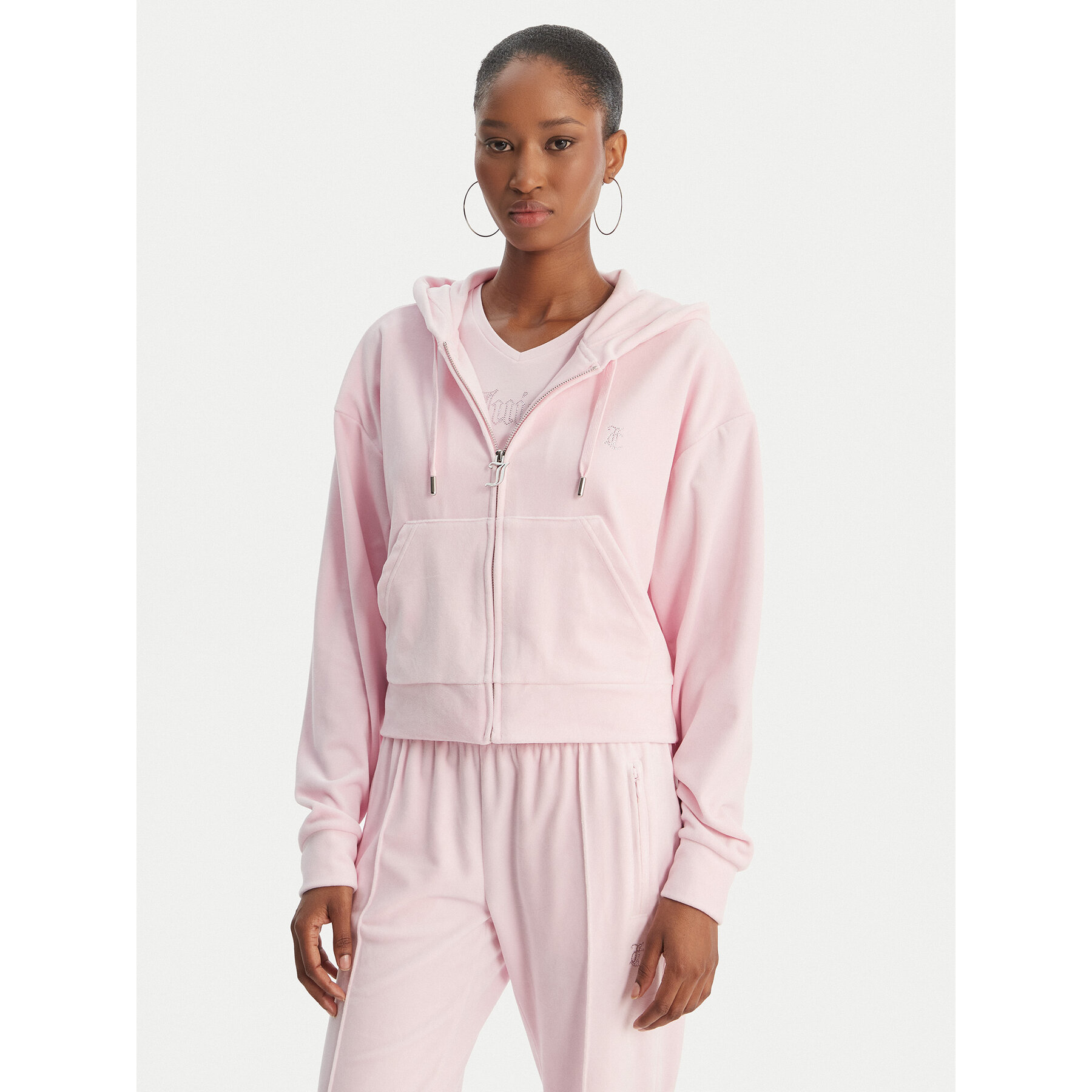 Juicy Couture Bluza Iccle JCWAS126304 Różowy Oversize