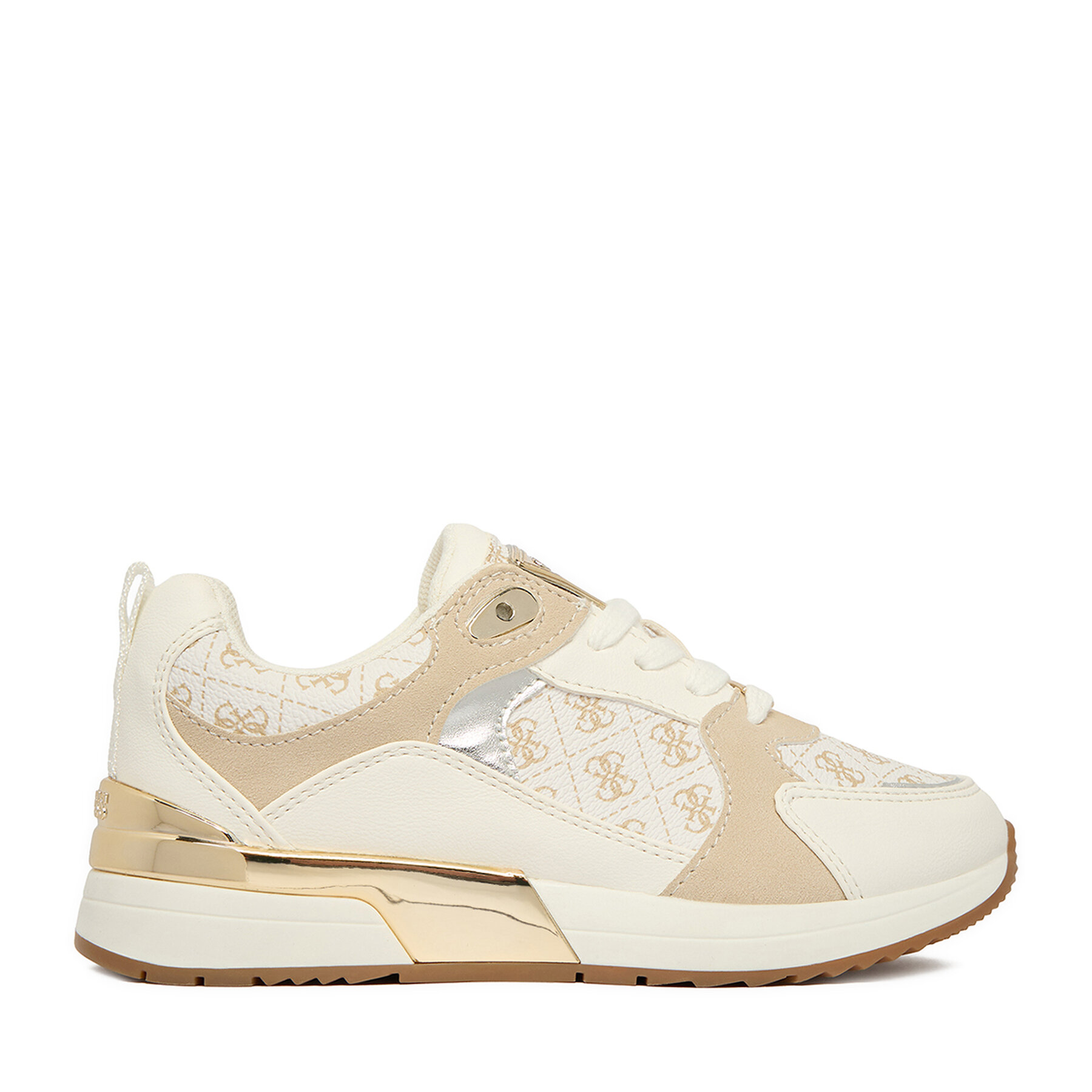 Guess Sneakersy EO-CS25049-01 Kremowy