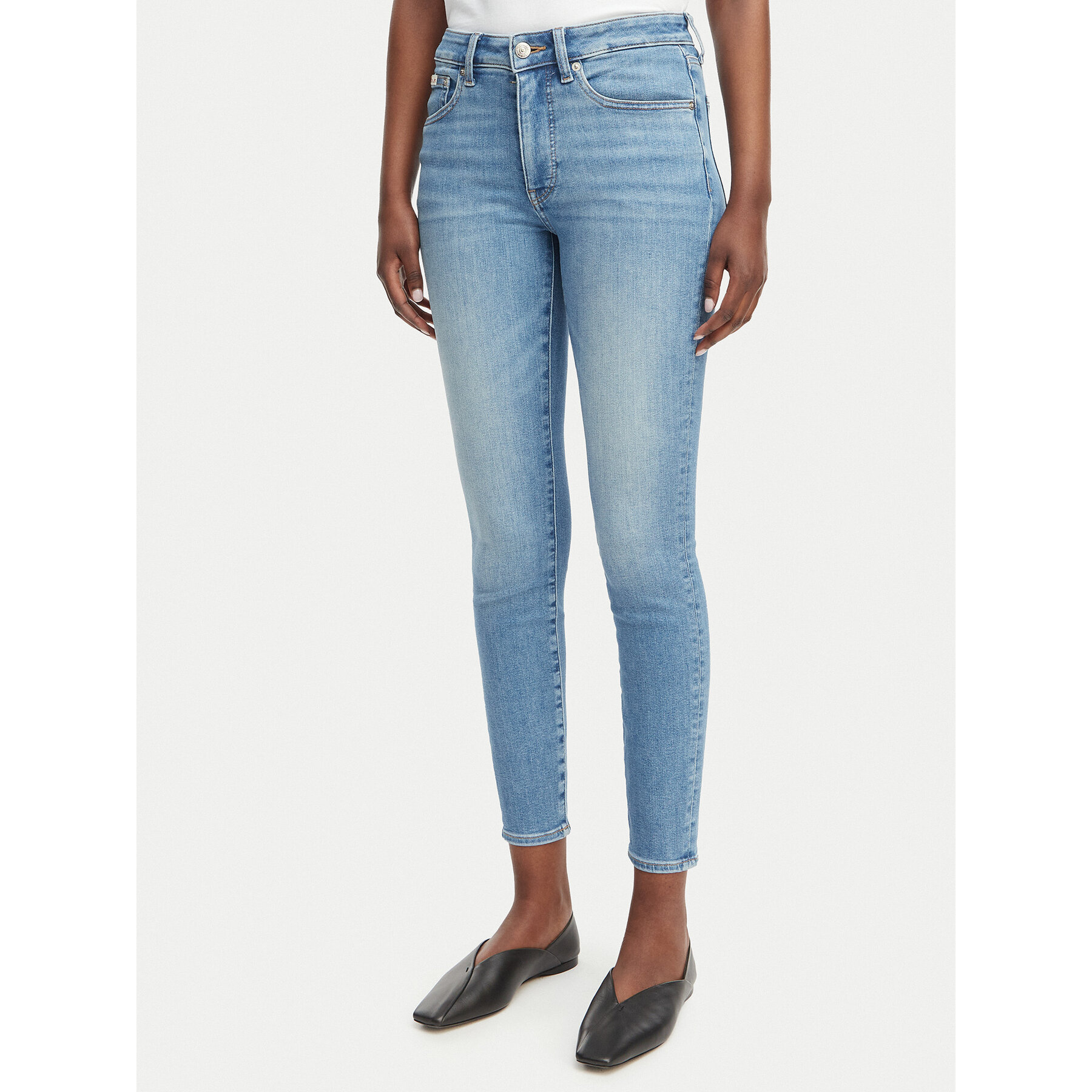 Calvin Klein Jeans Jeansy LV047F489G Niebieski Skinny Fit