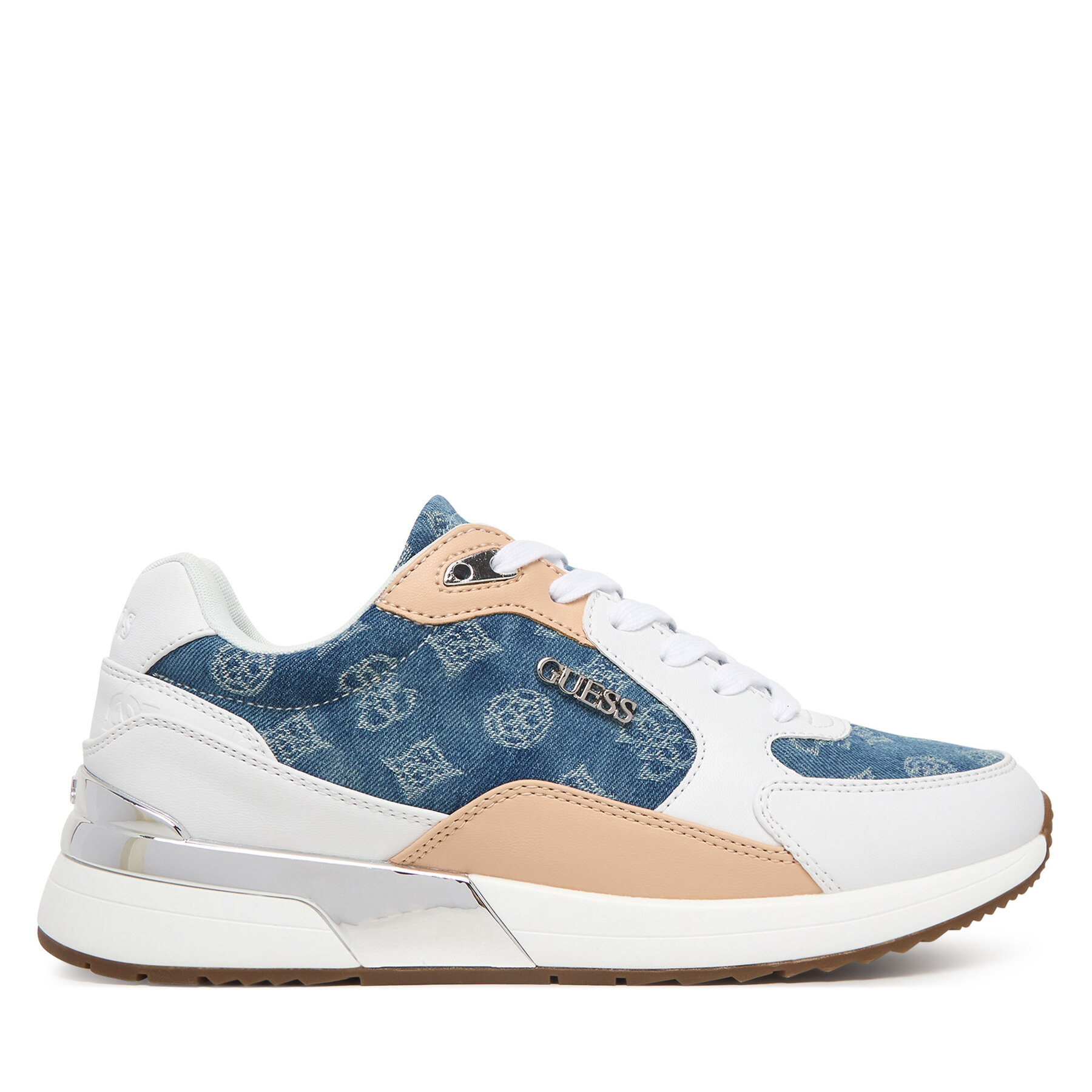 Guess Sneakersy FLJM20 DEN12WH Niebieski