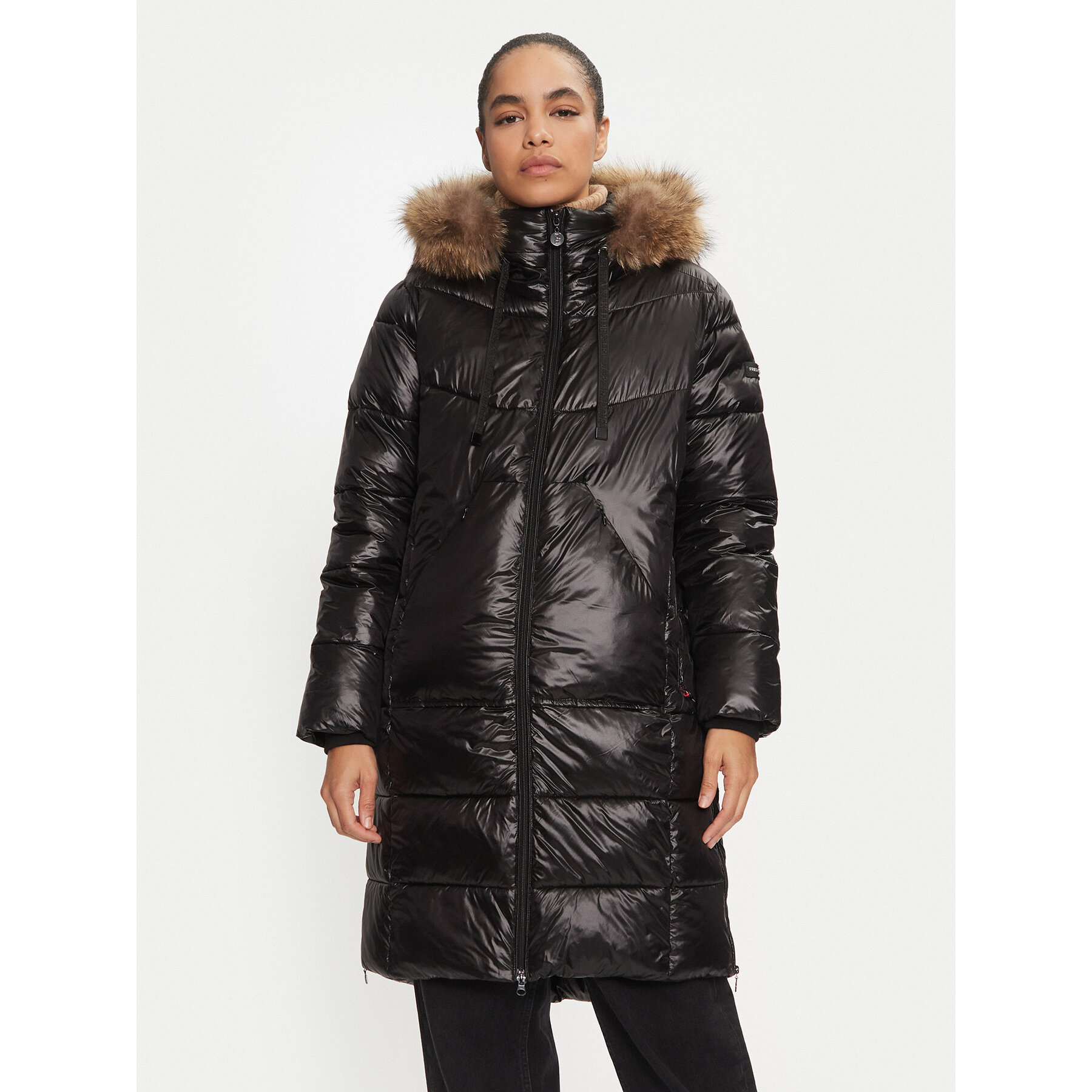 Frieda & Freddies Kurtka zimowa 3847C Czarny Regular Fit