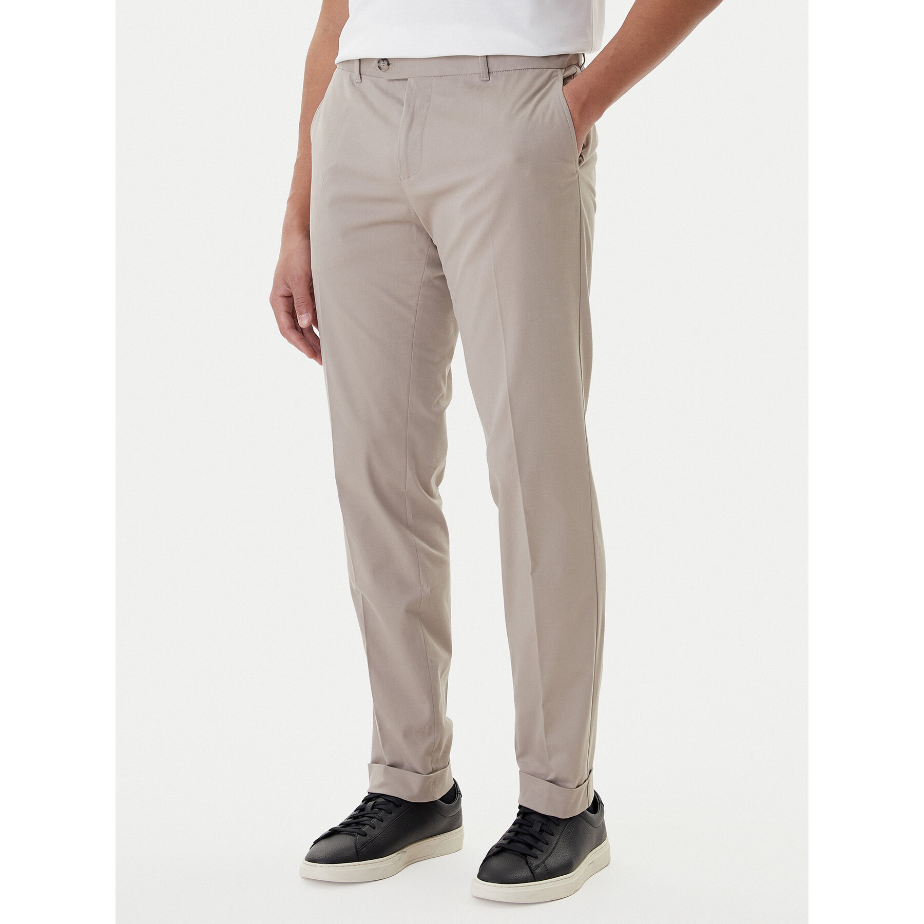 BOSS Spodnie materiałowe C-Genius 50555035 Beżowy Slim Fit