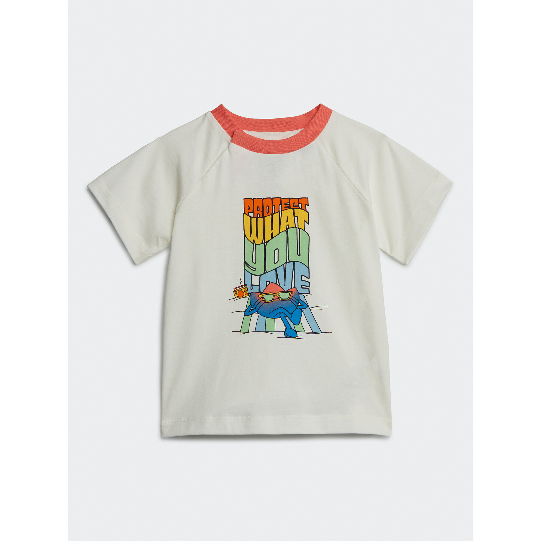 adidas T-Shirt Graphic Print T-Shirt IB8607 Biały Regular Fit