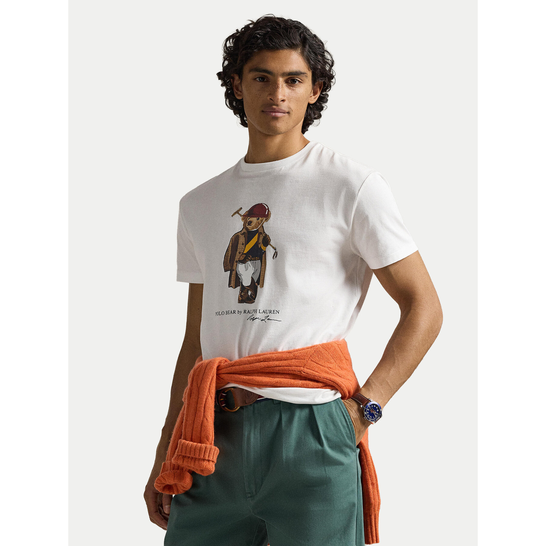 Polo Ralph Lauren T-Shirt 710B16611001 Biały Slim Fit