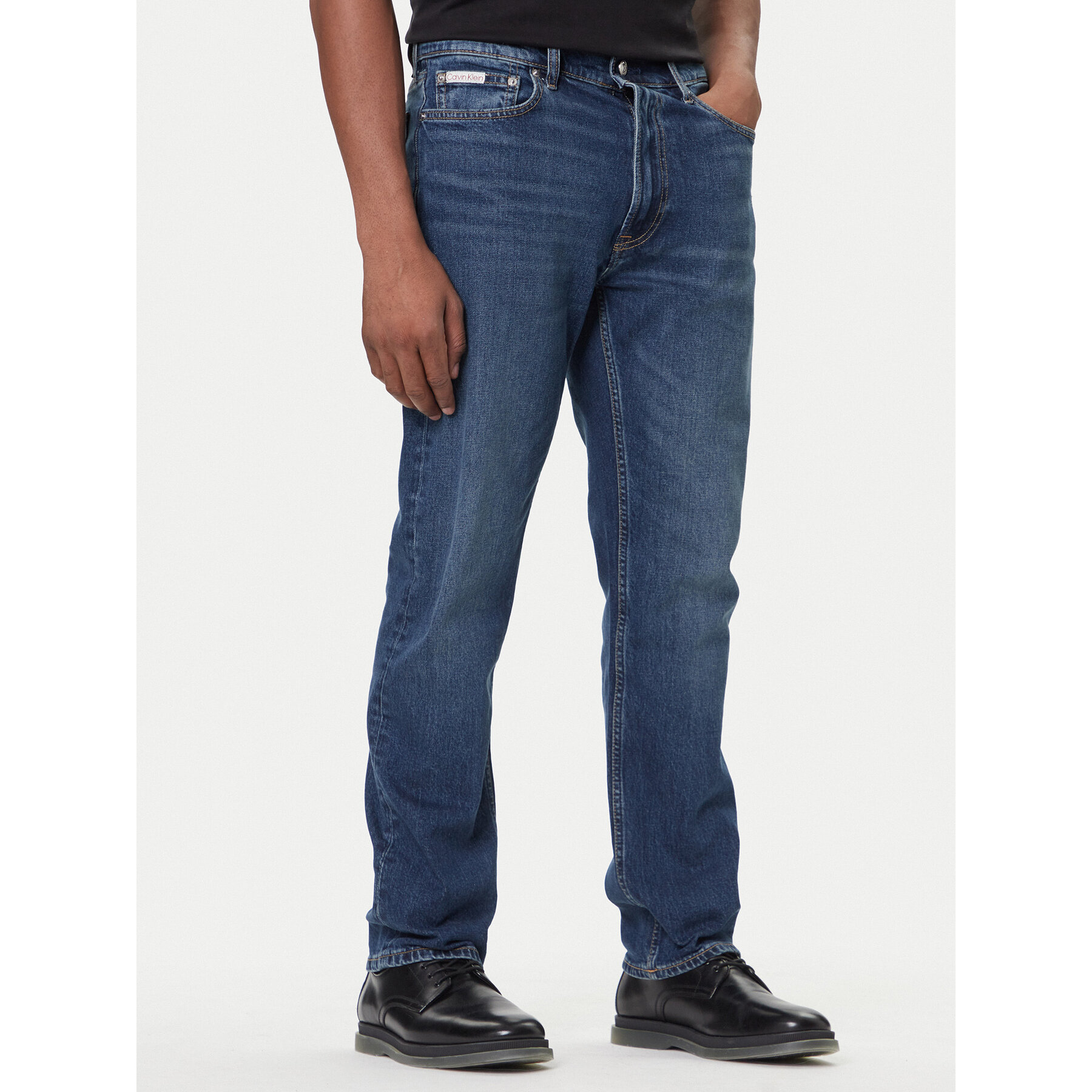 Calvin Klein Jeans Jeansy LV04LB782G Niebieski Straight Fit