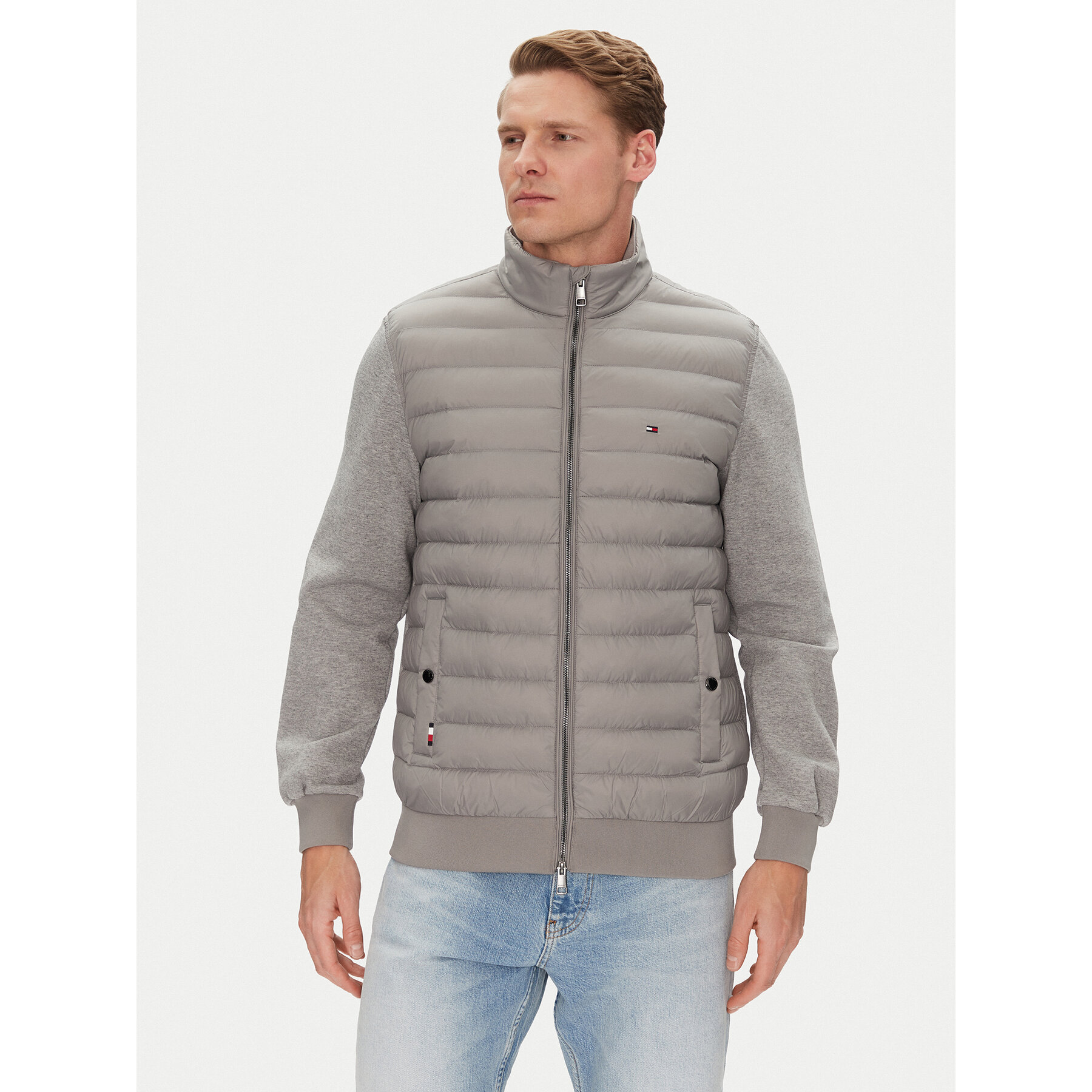 Tommy Hilfiger Kurtka przejściowa MW0MW37461 Szary Regular Fit