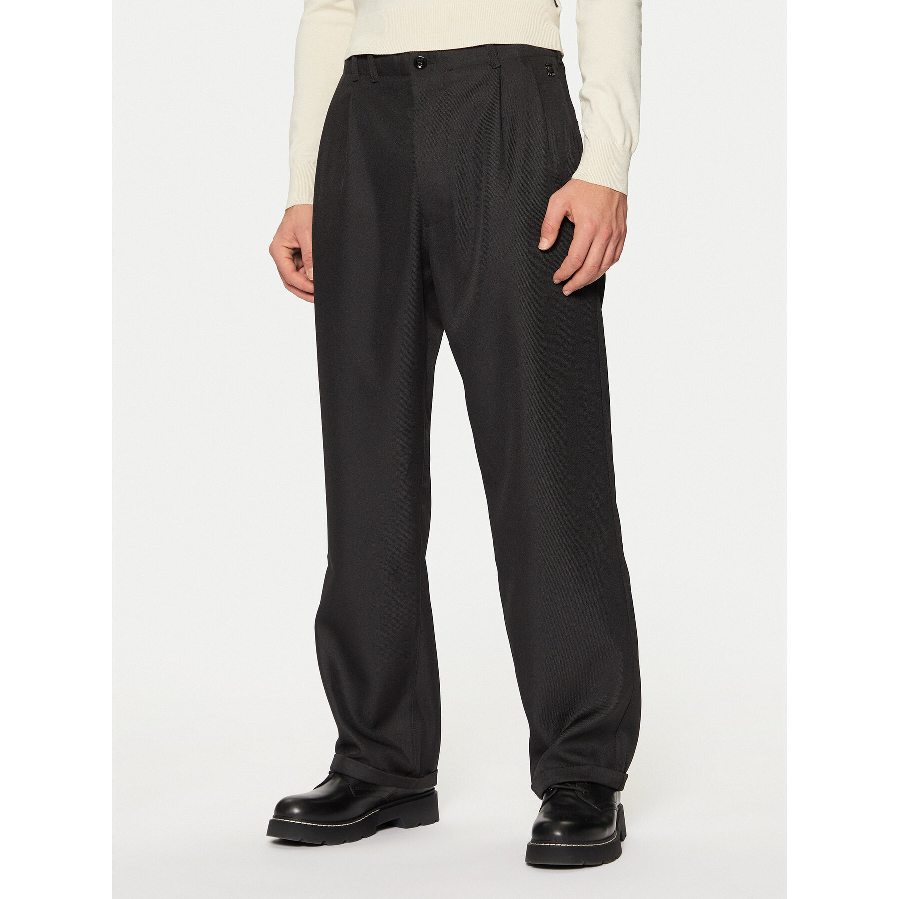 G-Star Raw Spodnie materiałowe D25236 6484 Czarny Loose Fit