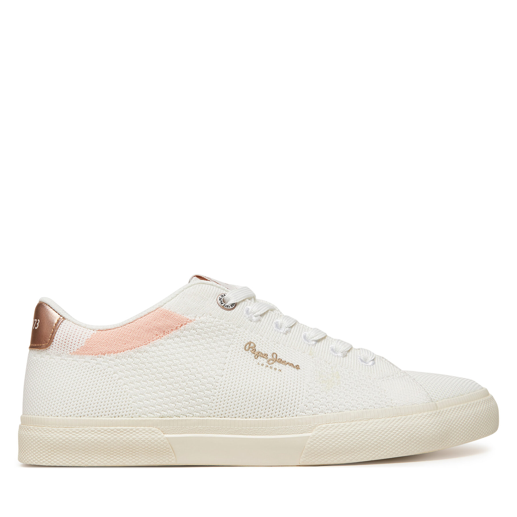 Pepe Jeans Sneakersy Kenton Knit PLS31601 Biały
