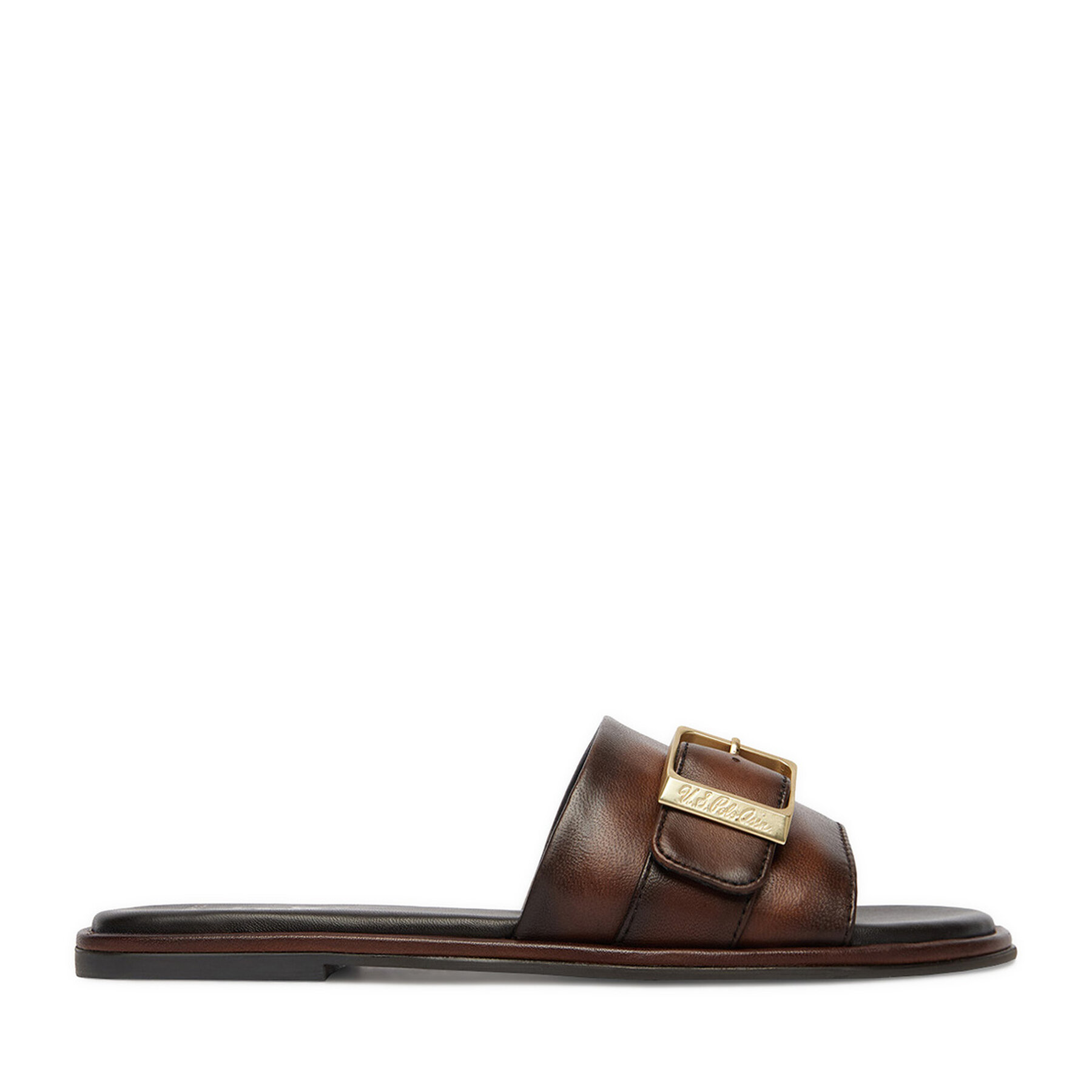 U.S. Polo Assn. Klapki EO-TEMPE001W/6L1 Brązowy ciemny