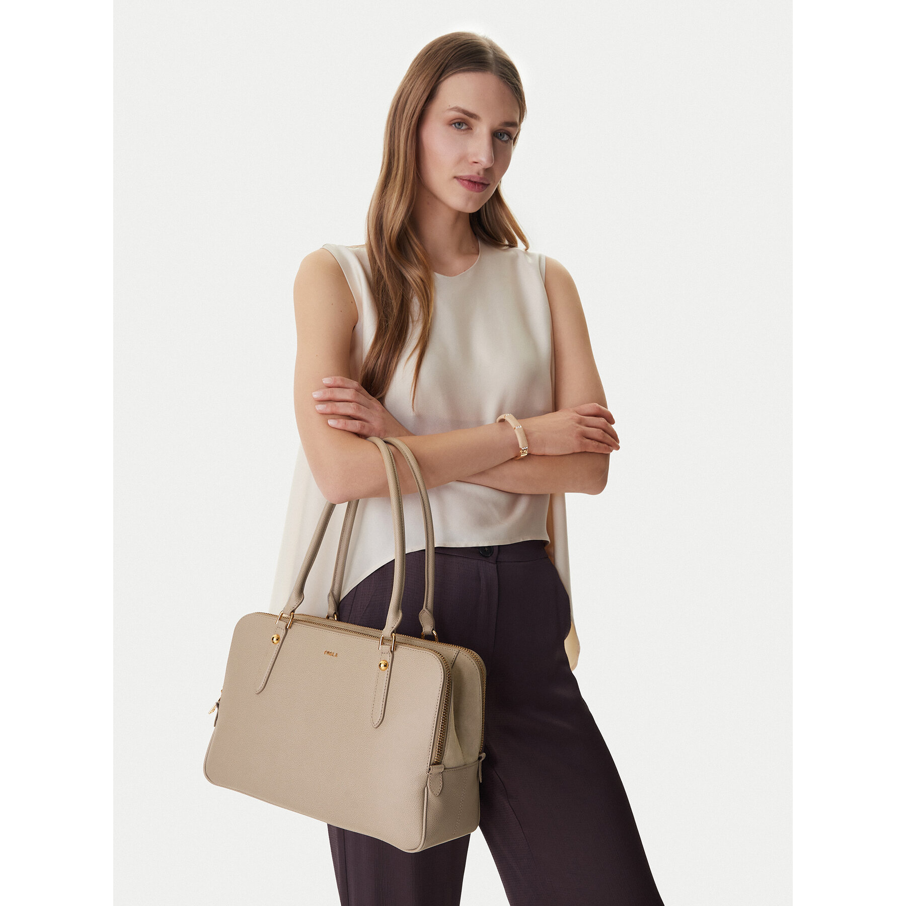 Furla Torebka Giulia L WB01872 BX0460 CN 4488S Beżowy