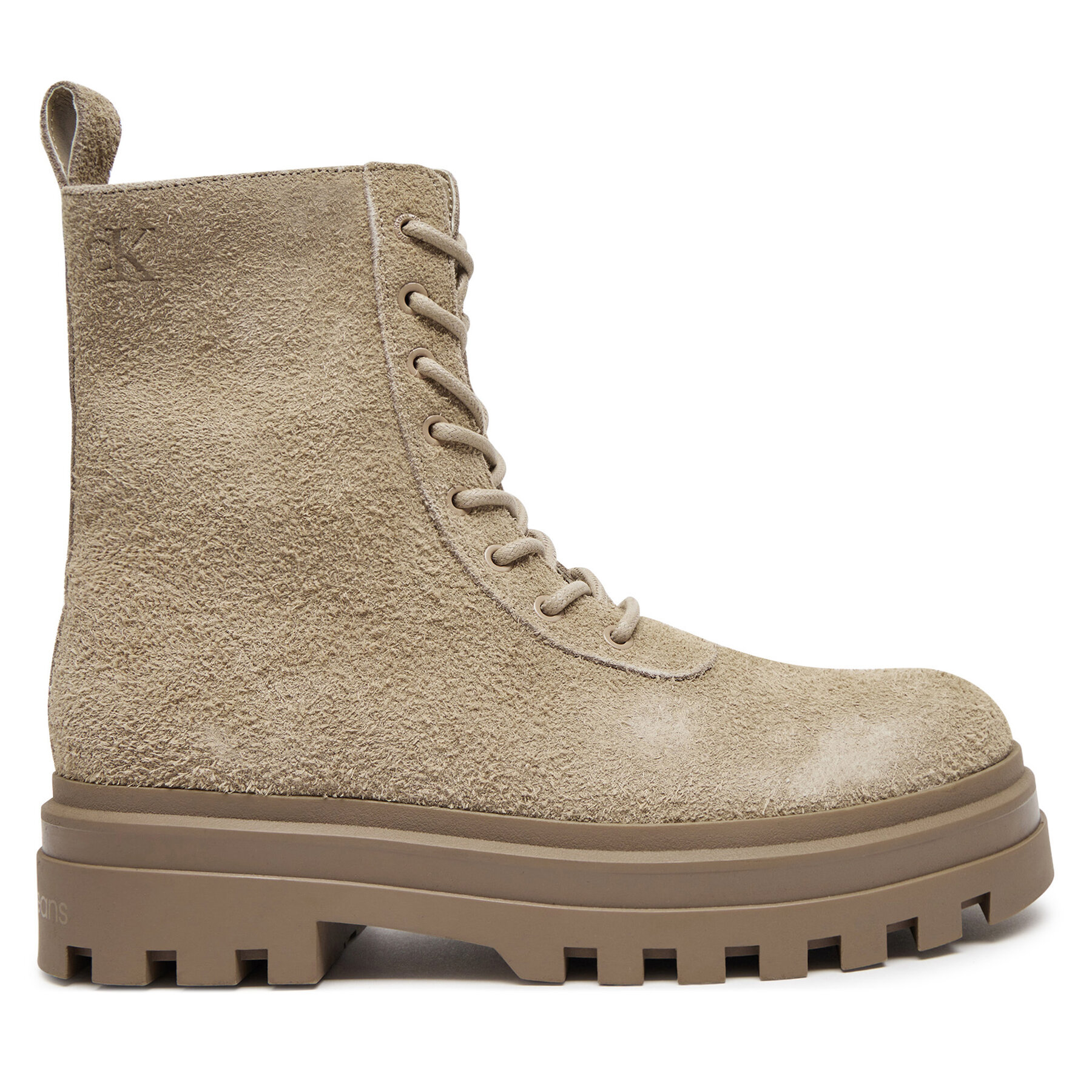 Calvin Klein Jeans Trapery Lugged Lace Zip Boot Oxf Hr Su YM0YM01068 Beżowy