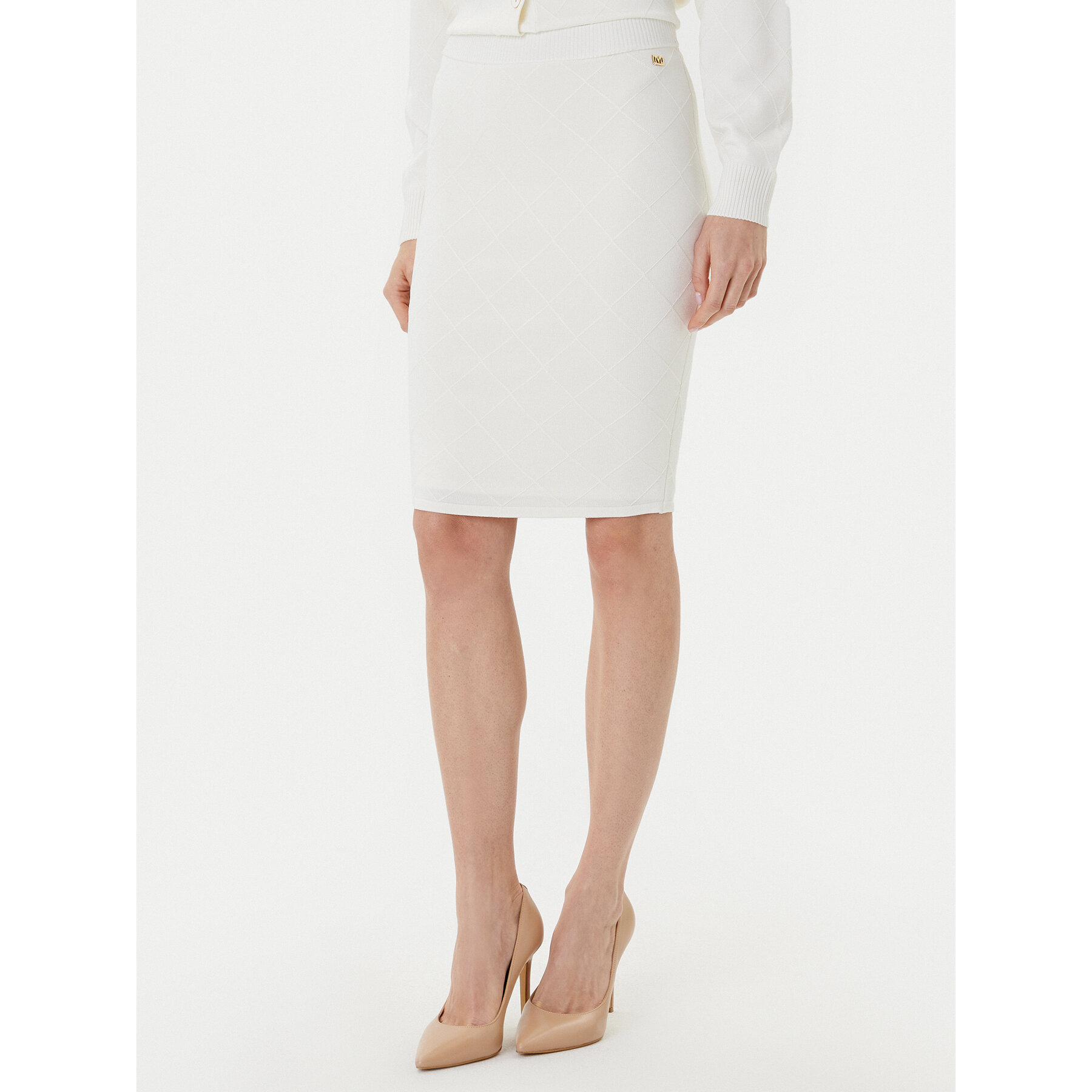 Marciano Guess Spódnica midi 5YGD29 5036Z Biały Slim Fit