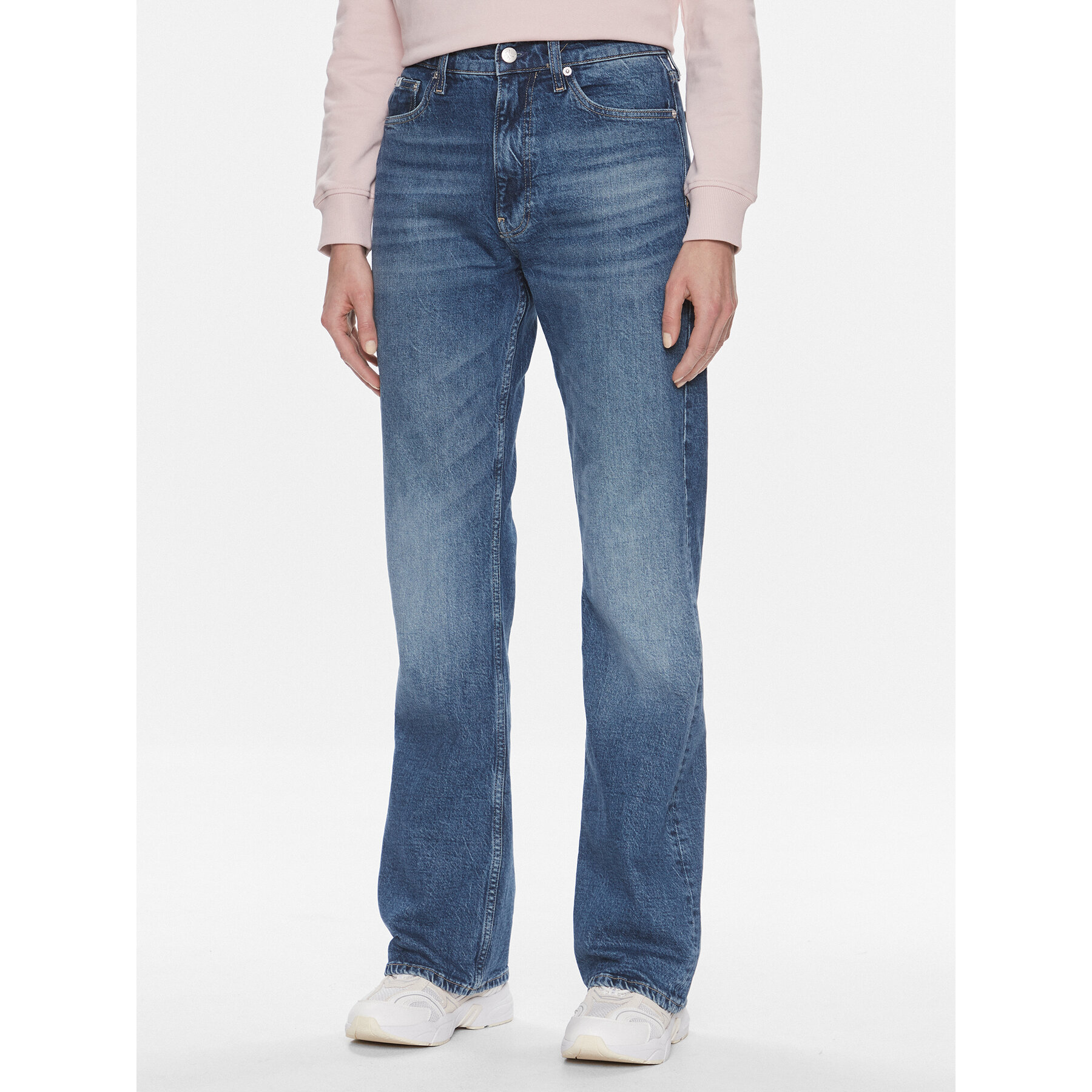 Calvin Klein Jeans Jeansy Authentic J20J222454 Niebieski Bootcut Fit