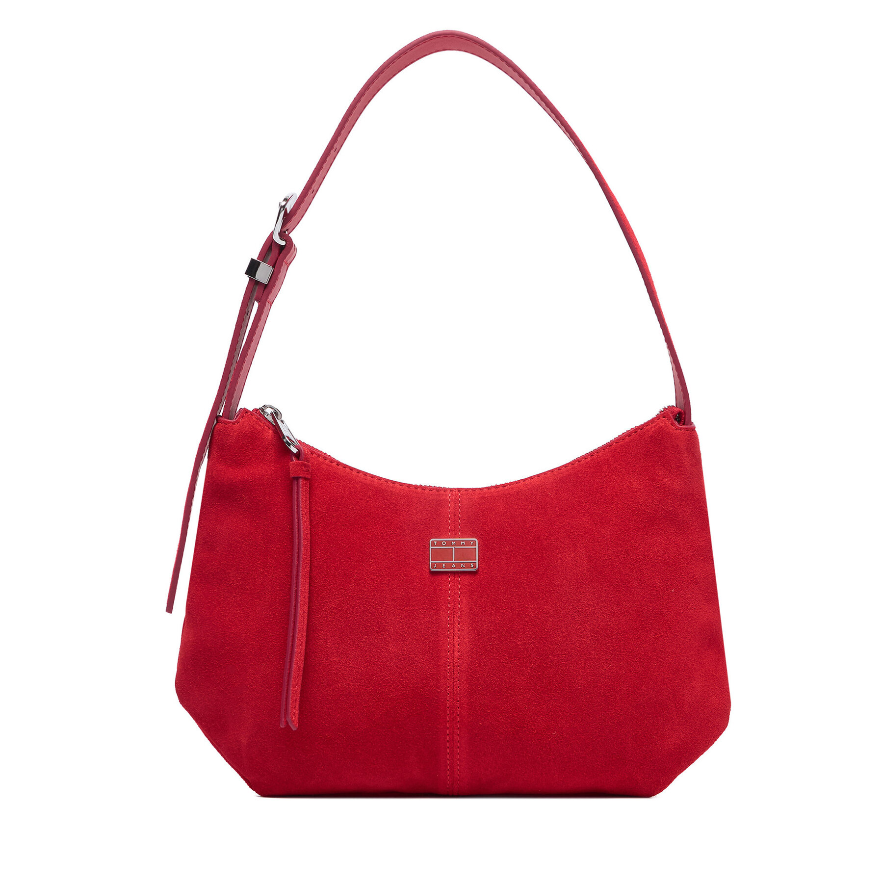 Tommy Jeans Torebka Tjw Slouchy Suede Shoulder Bag AW0AW18859 Czerwony