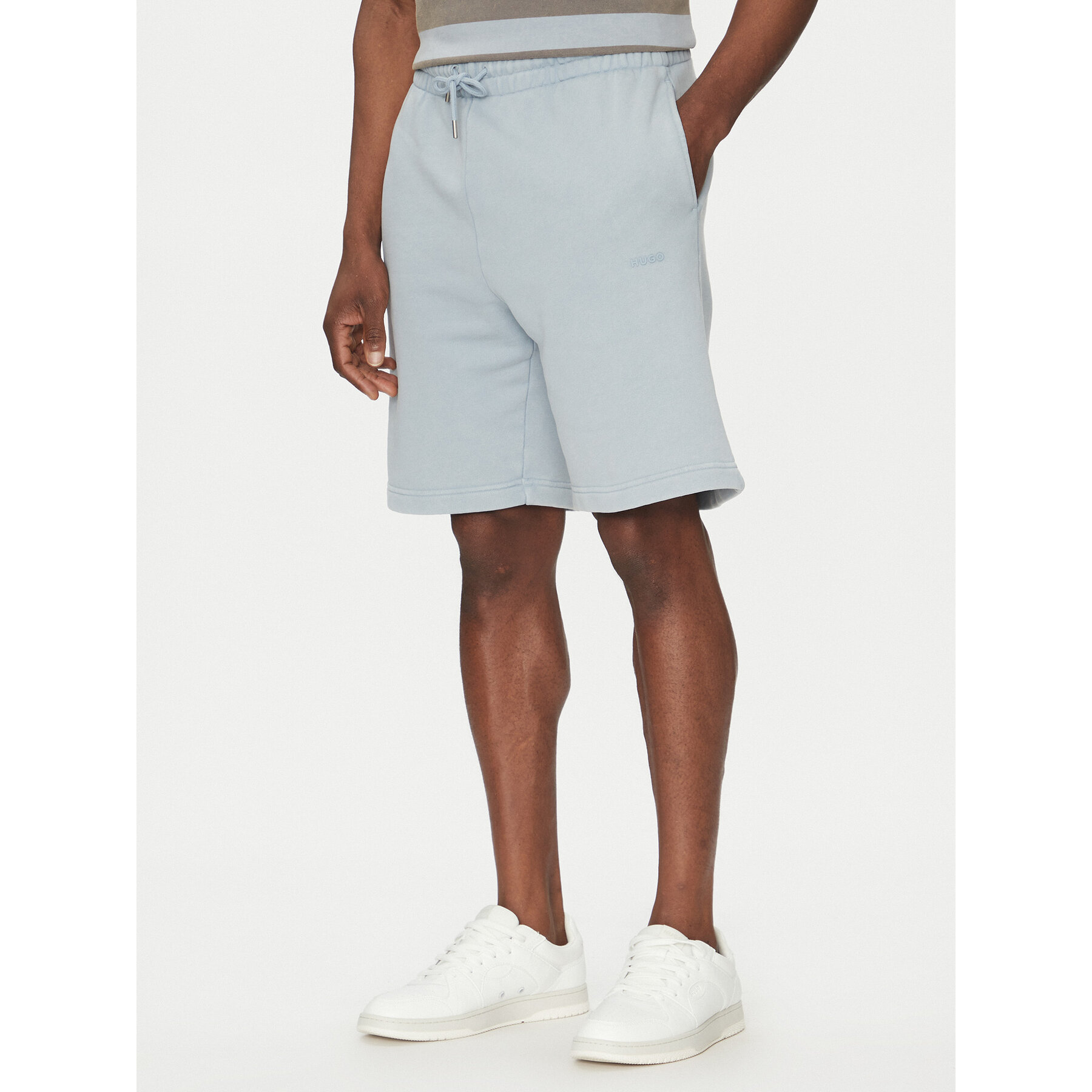 HUGO Szorty sportowe Dupaly 50540969 Błękitny Relaxed Fit