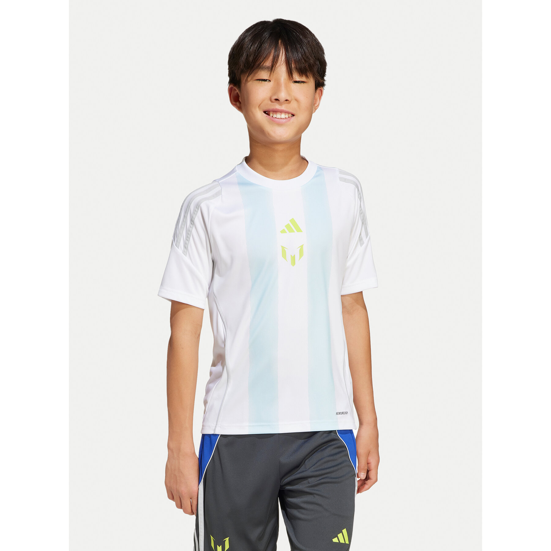 adidas T-Shirt Messi Training JI5460 Biały Regular Fit