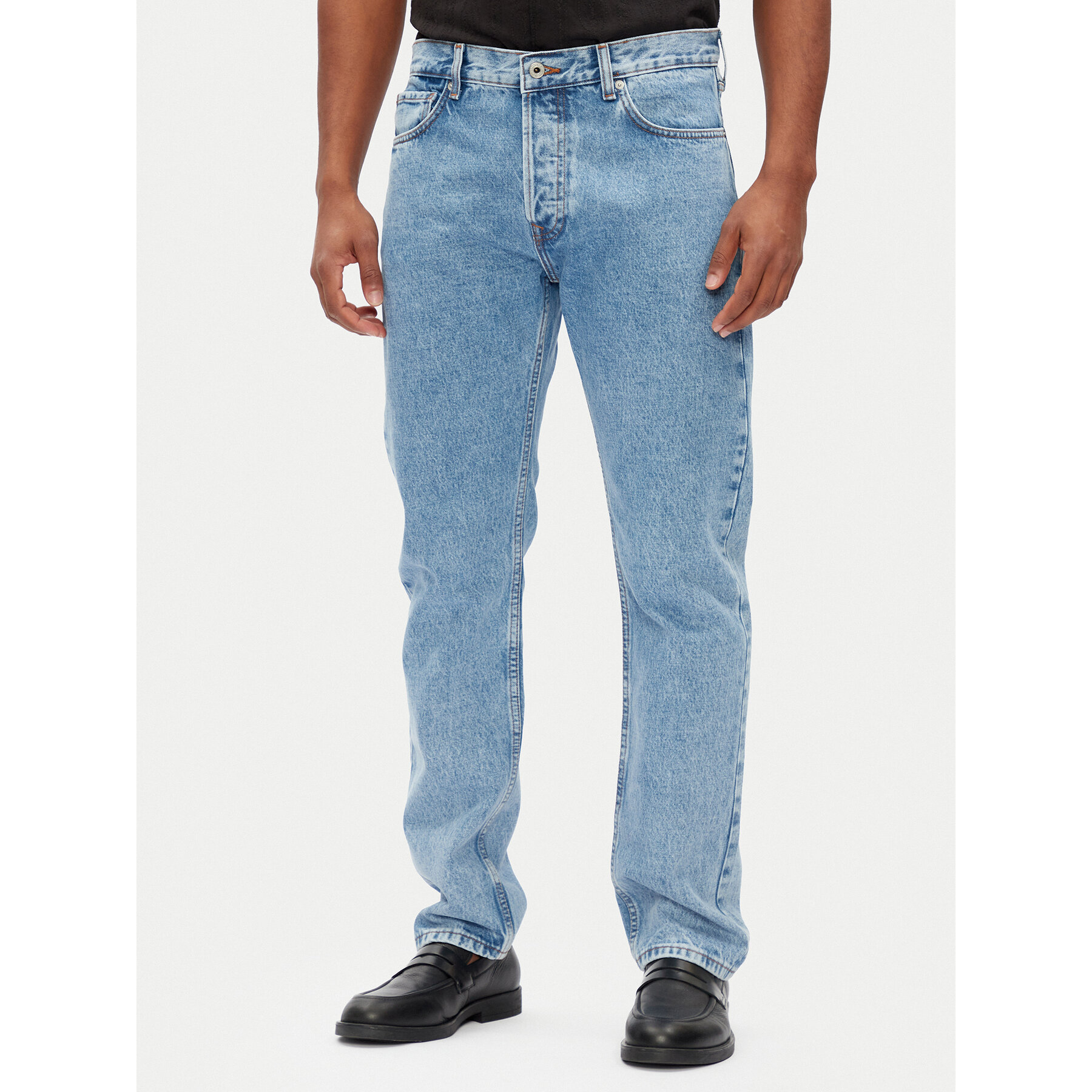 Pepe Jeans Jeansy PM207394 Niebieski Straight Fit