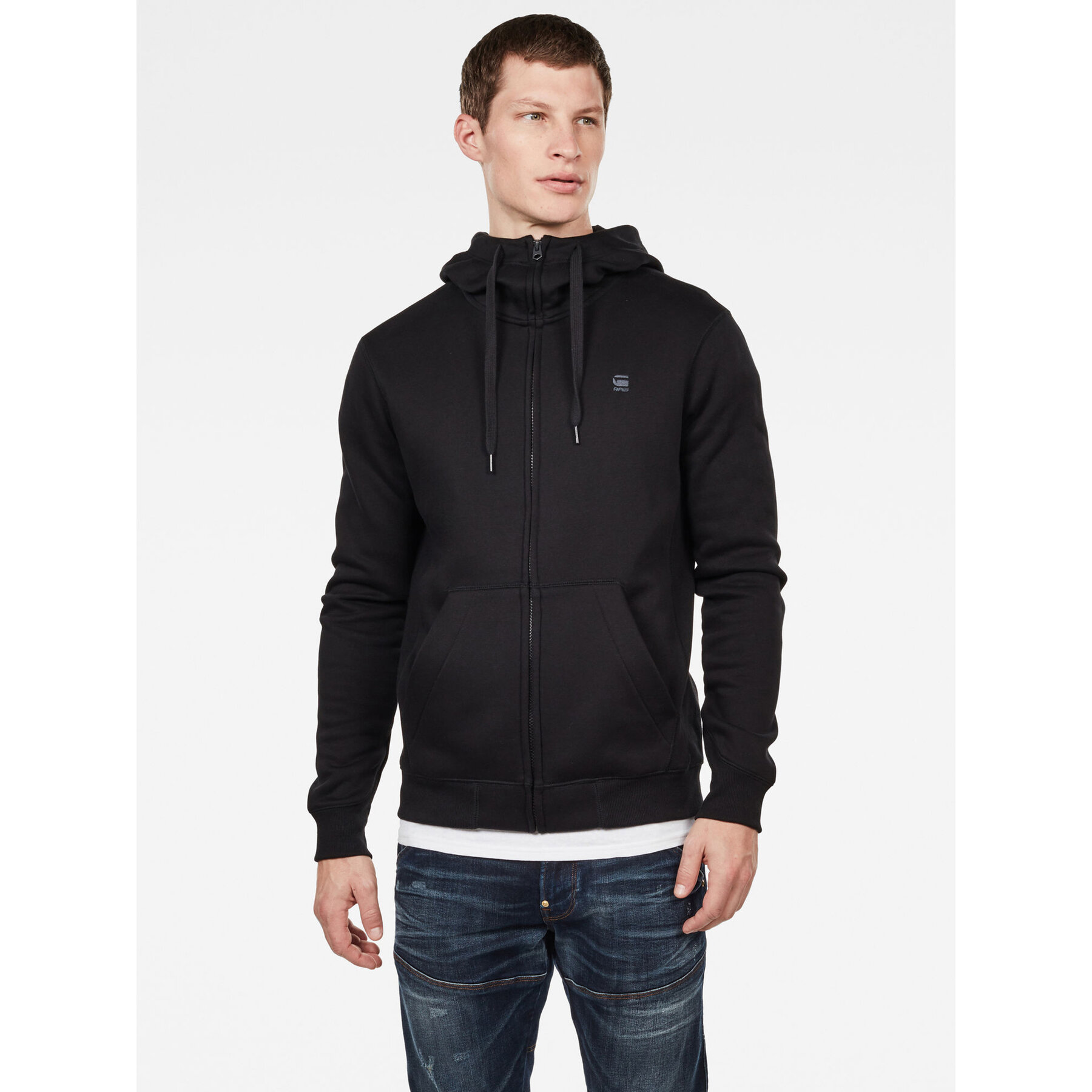 G-Star Raw Bluza Premium Core D16122-C235-6484 Czarny Regular Fit