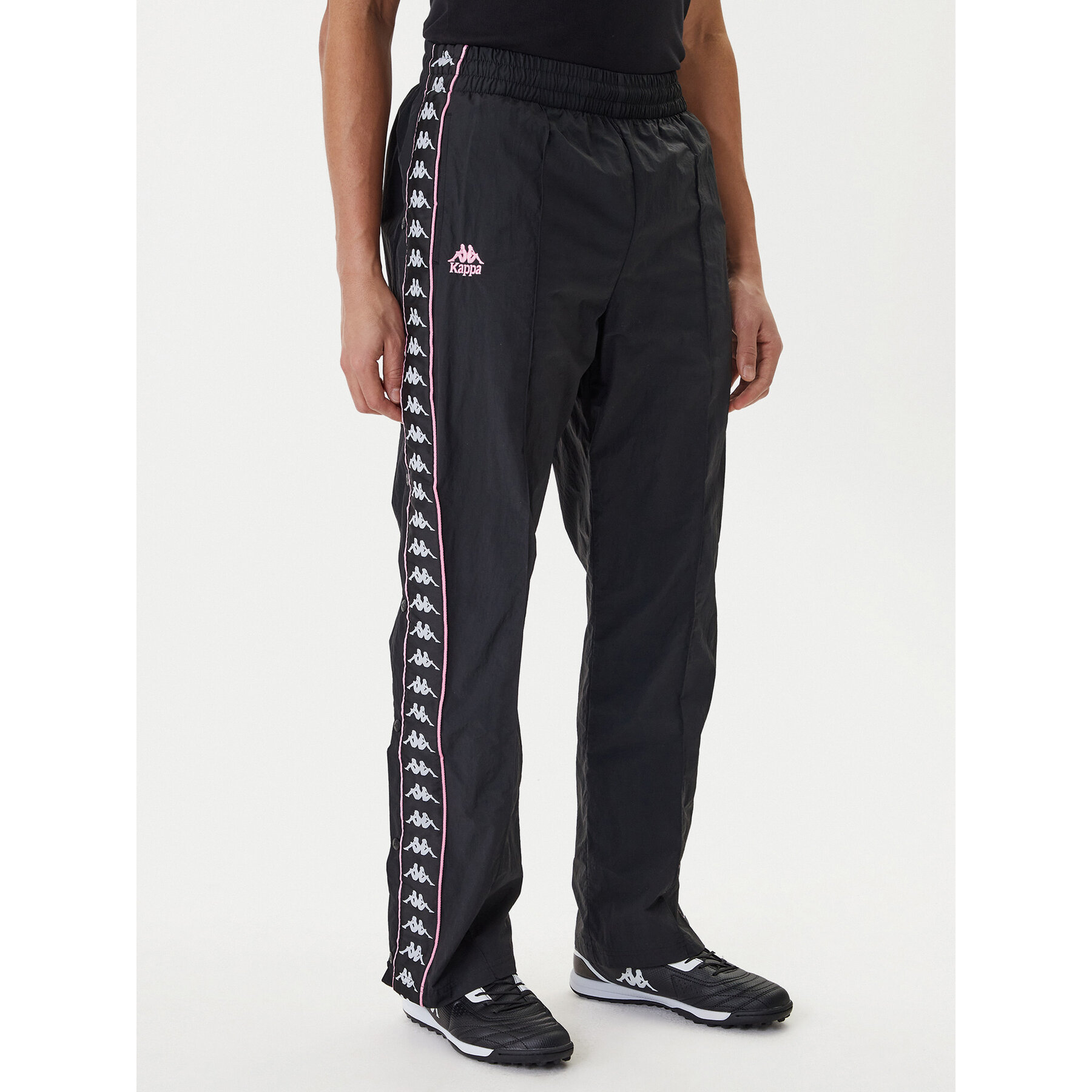 Kappa Spodnie dresowe 361W7JW Czarny Comfort Fit