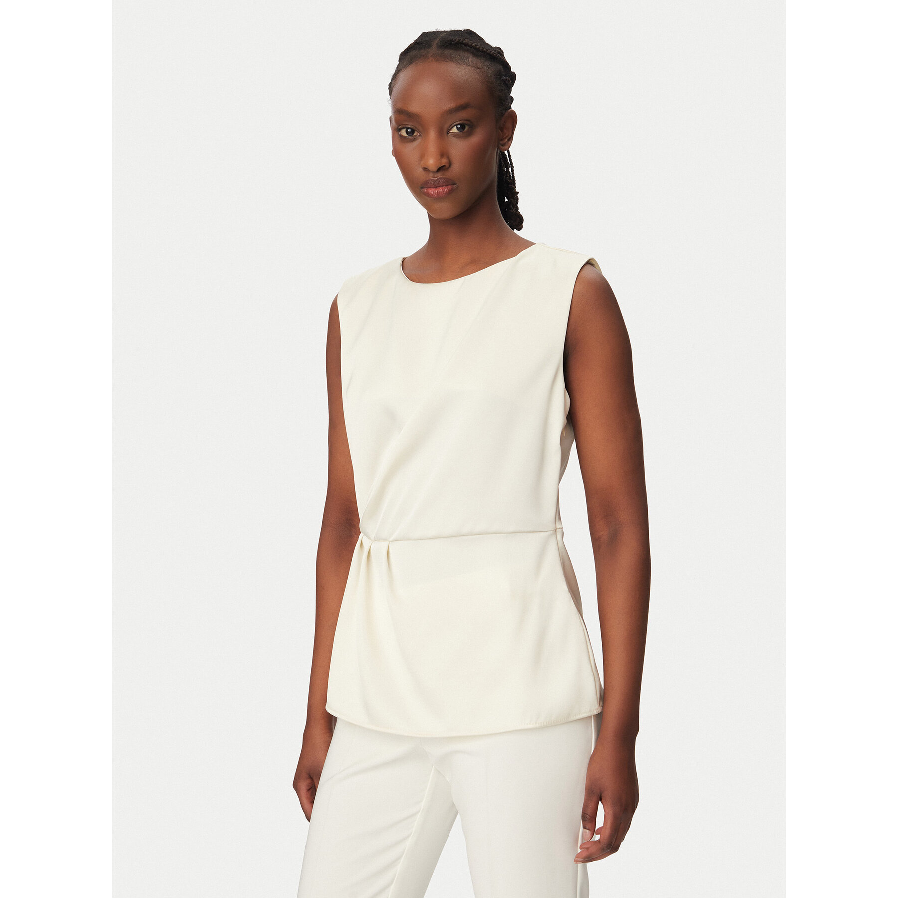 Rinascimento Bluzka CFC0127460003 Biały Regular Fit
