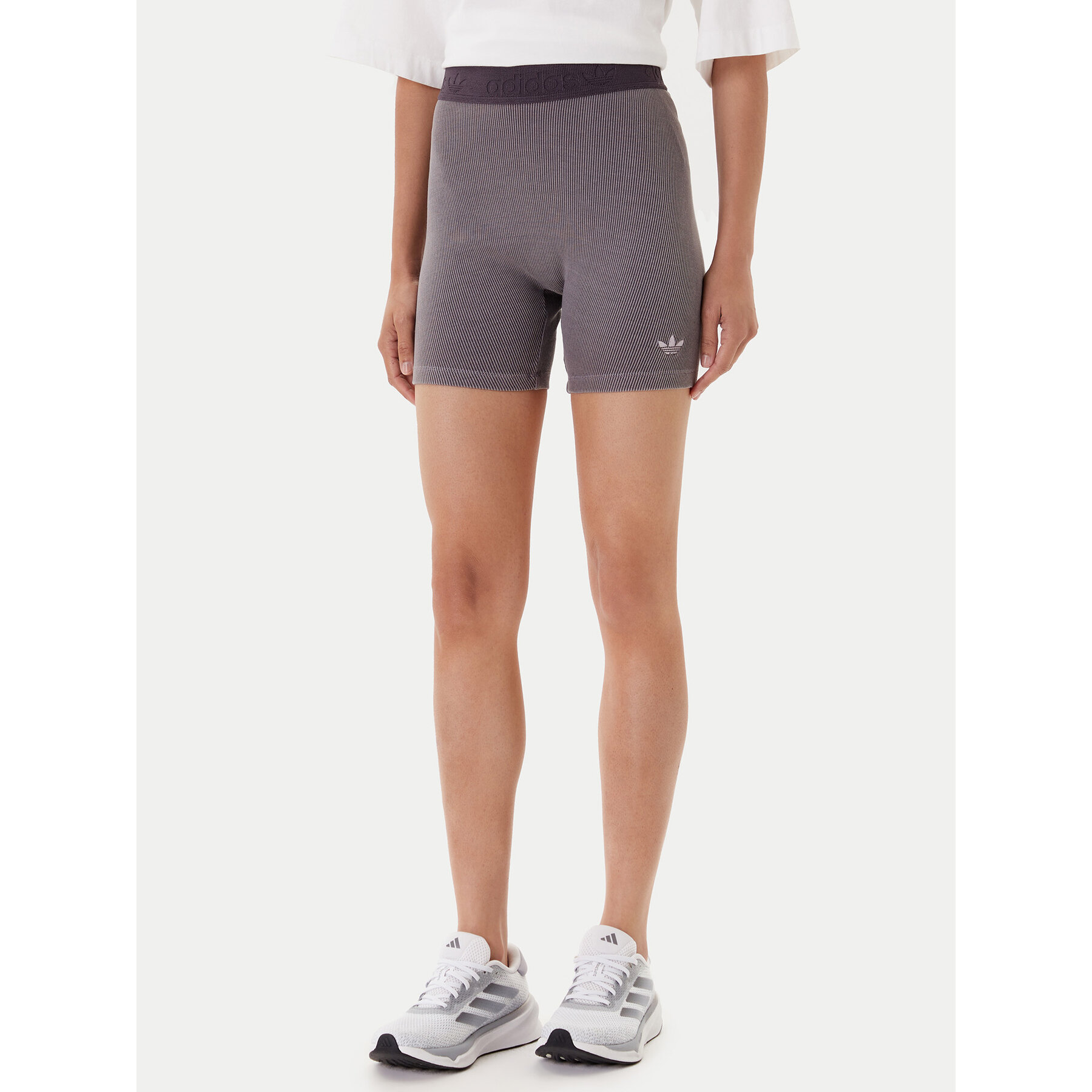adidas Kolarki Essentials Rib JW3592 Szary Slim Fit