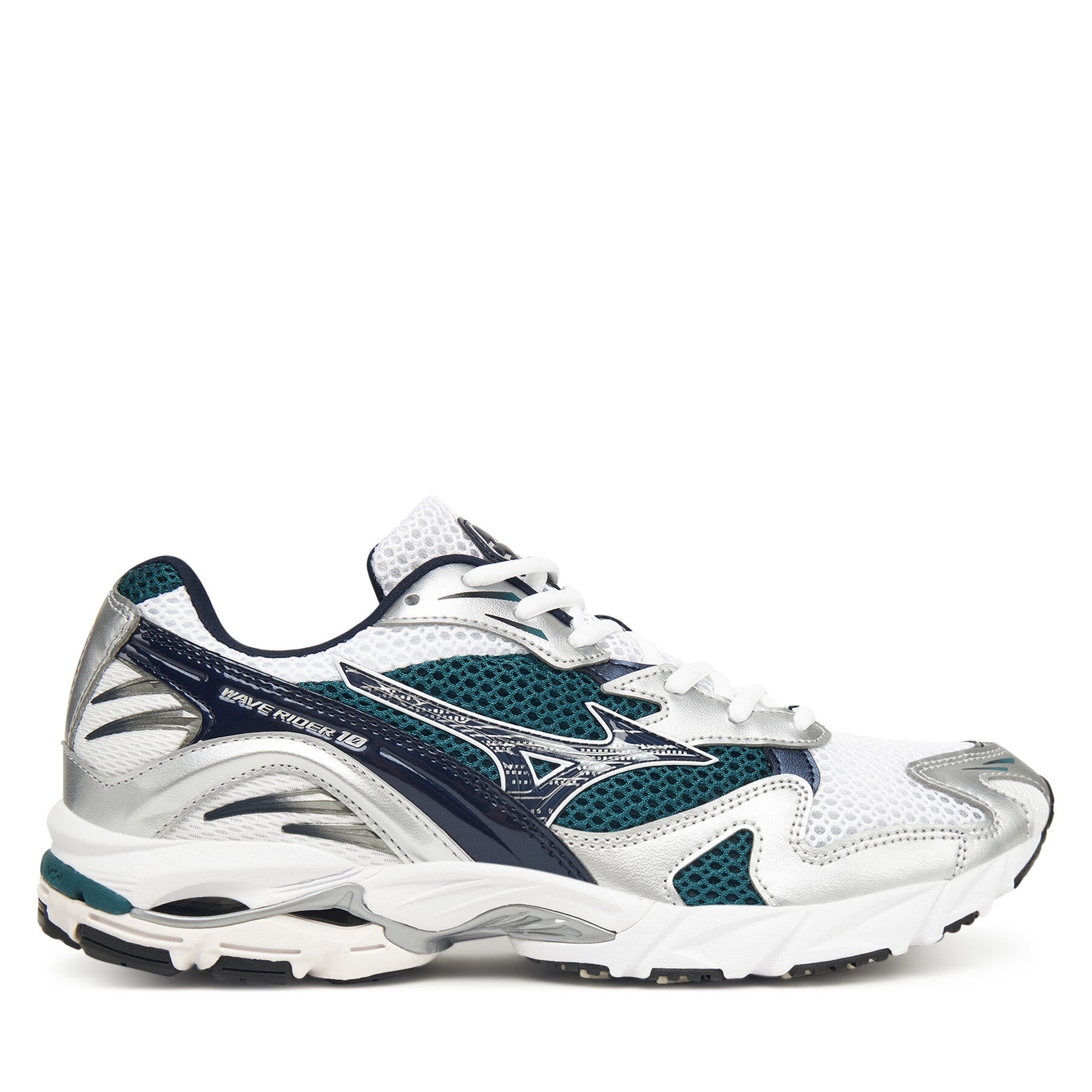 Mizuno Sneakersy Wave Rider 10 Sport D1GA2104 Biały