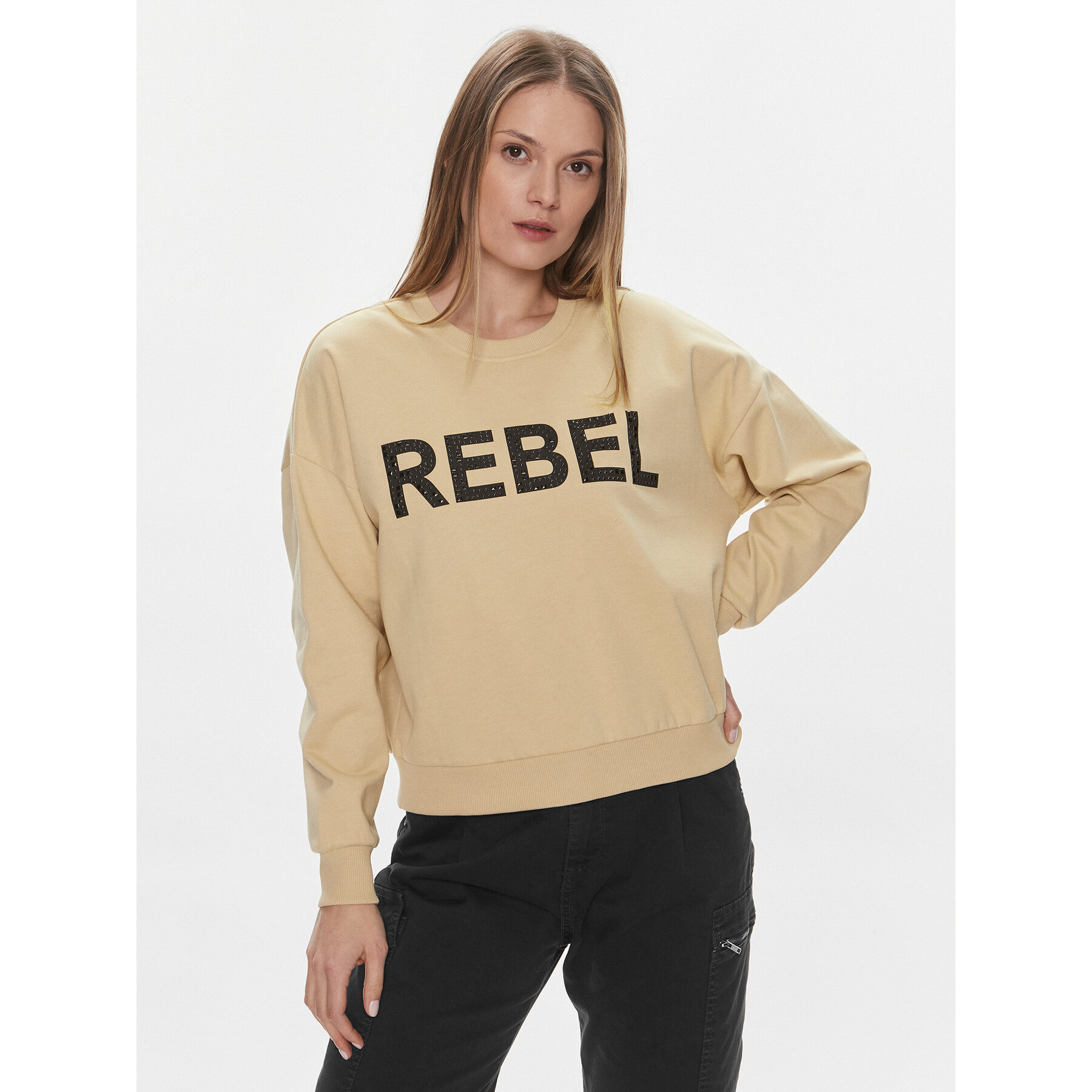 ONLY Bluza Coco 15310260 Beżowy Regular Fit