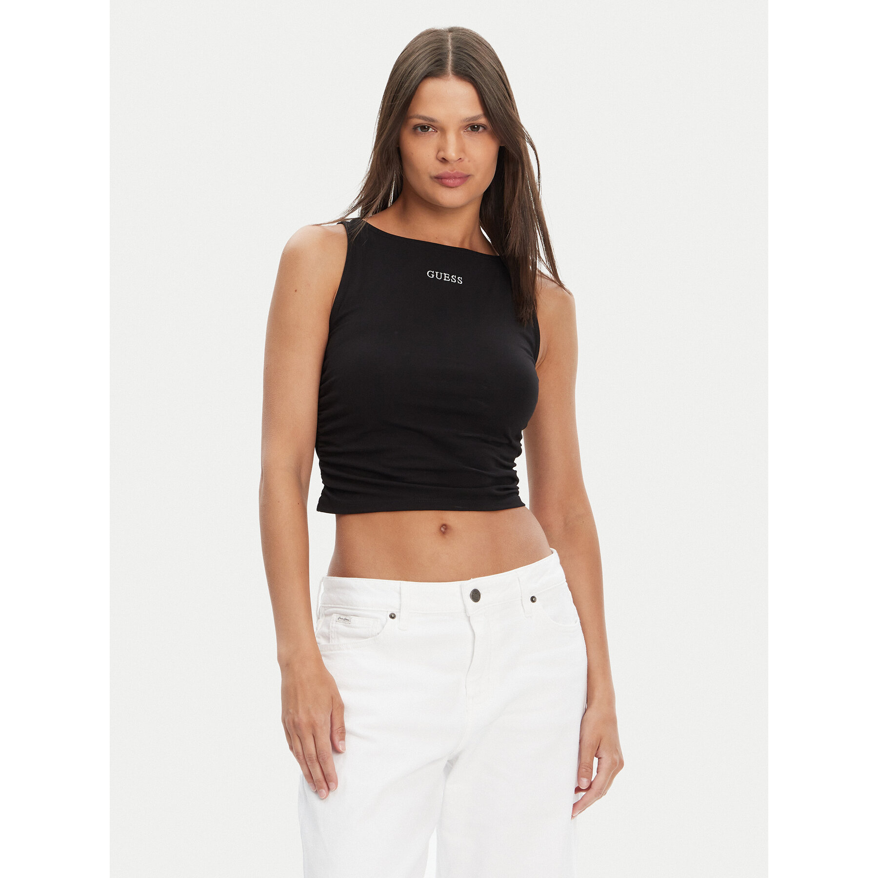 Guess Top V5YP00 J1314 Czarny Regular Fit