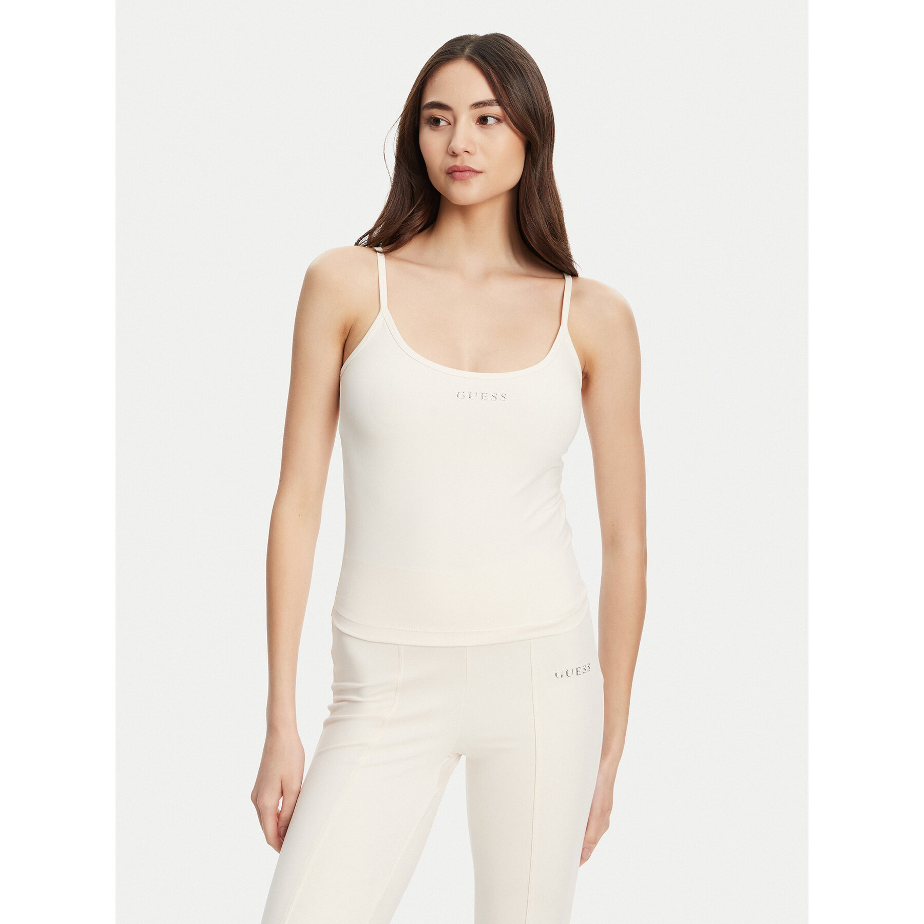 Guess Top V5RP09 KCD02 Écru Regular Fit