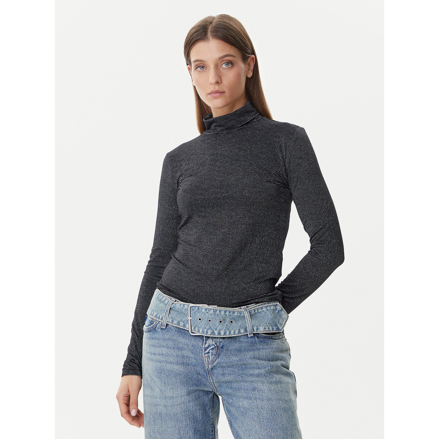 Vero Moda Golf Lava 10334586 Czarny Loose Fit