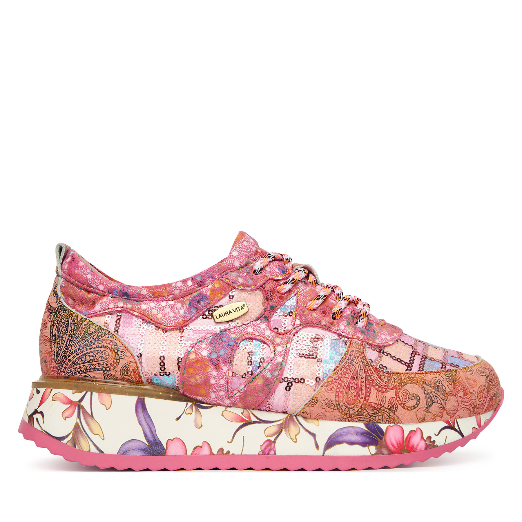 Laura Vita Sneakersy Delphine 07 Różowy