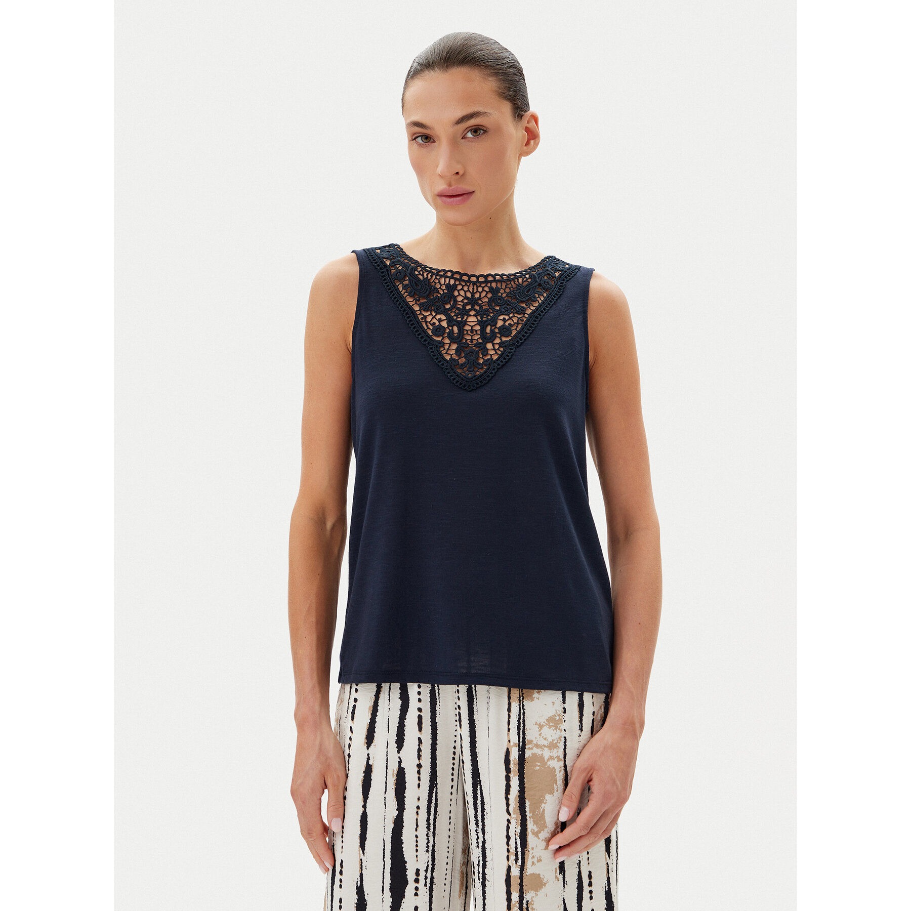 JDY Top Dodo 15296246 Granatowy Regular Fit