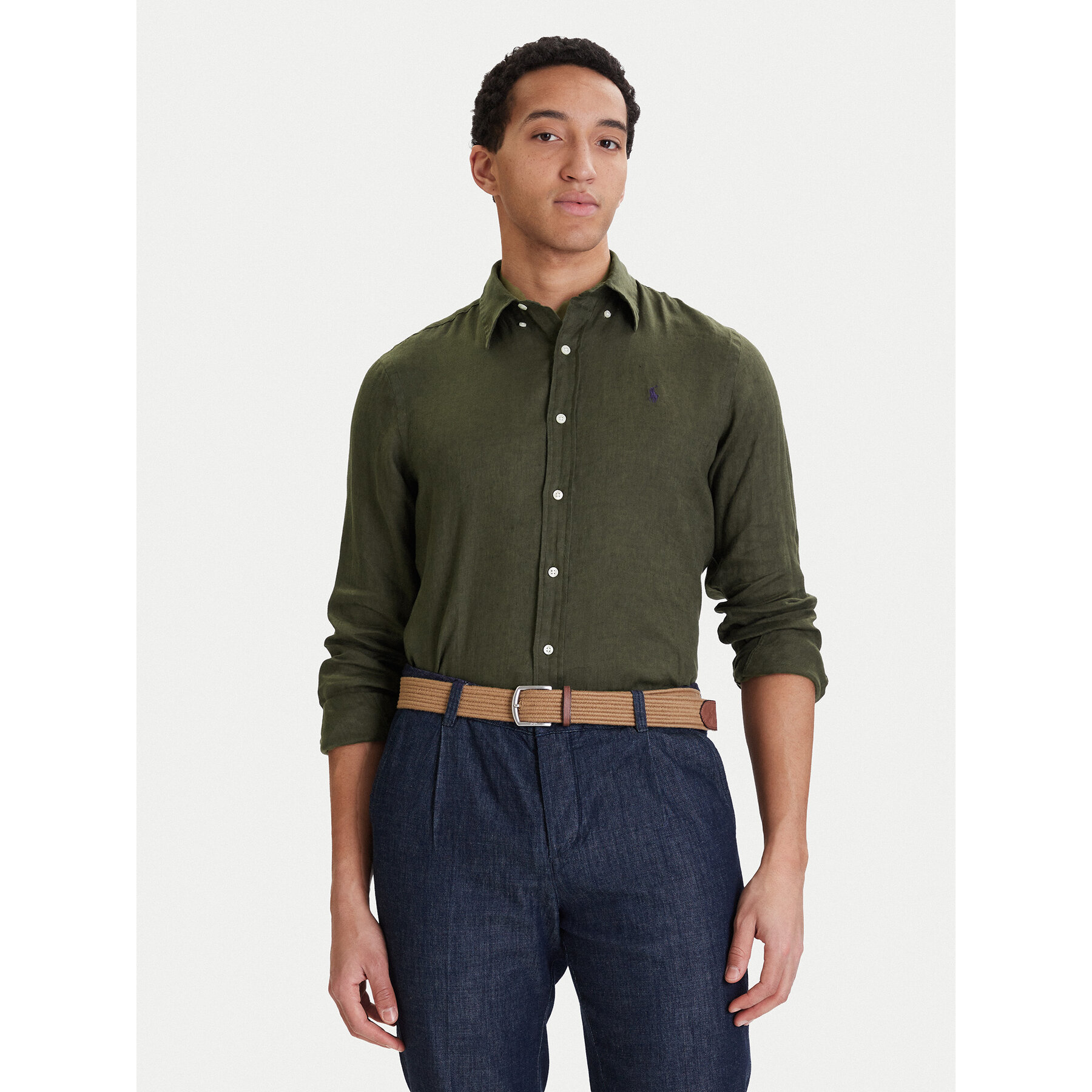 Polo Ralph Lauren Koszula 710966294508 Zielony Regular Fit