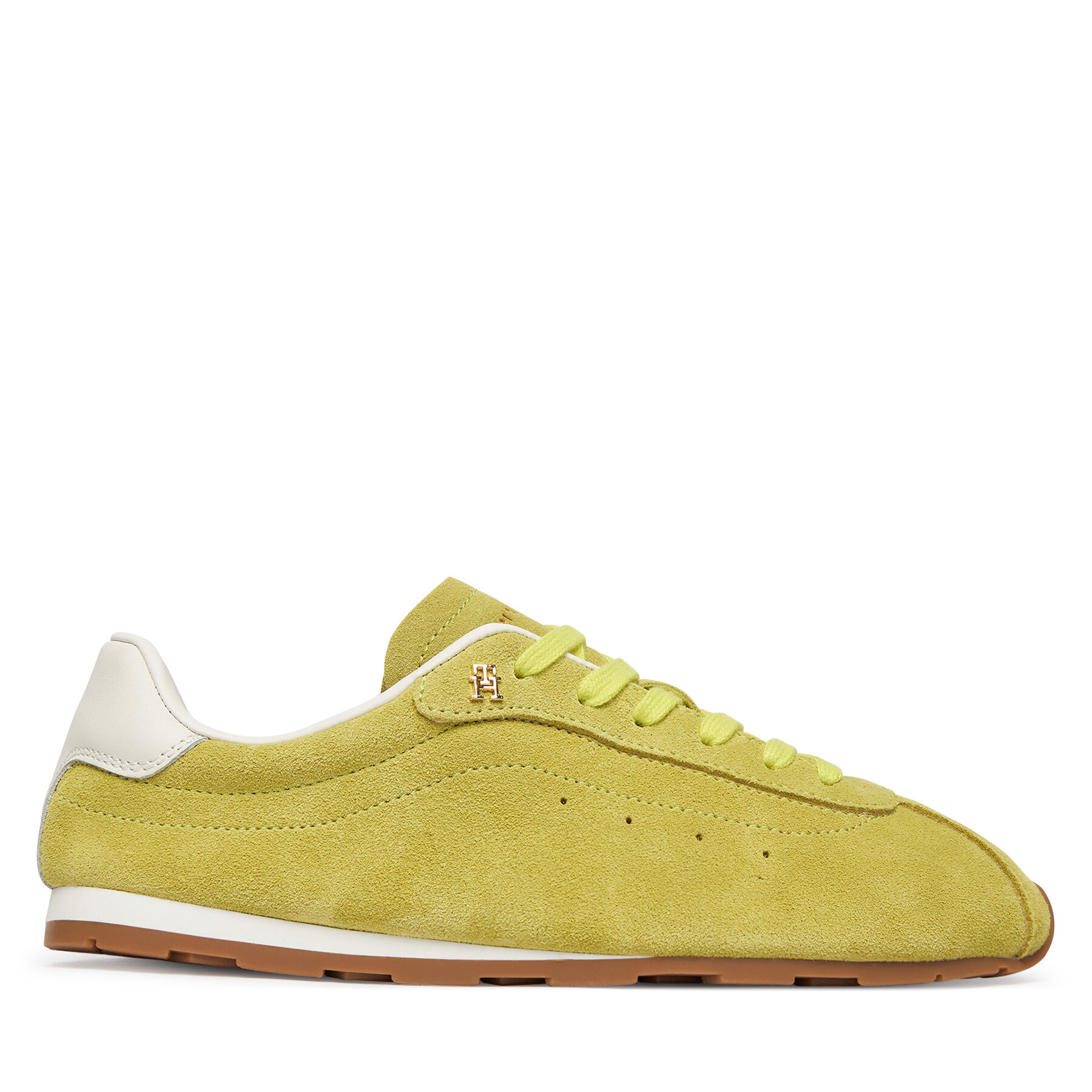 Tommy Hilfiger Sneakersy Th Bella Low Runner Suede FW0FW09189 Zielony