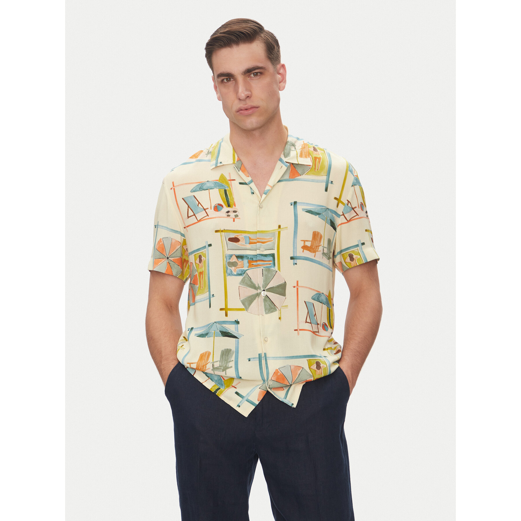 Baldessarini Koszula B3 76002.3722 Kolorowy Regular Fit