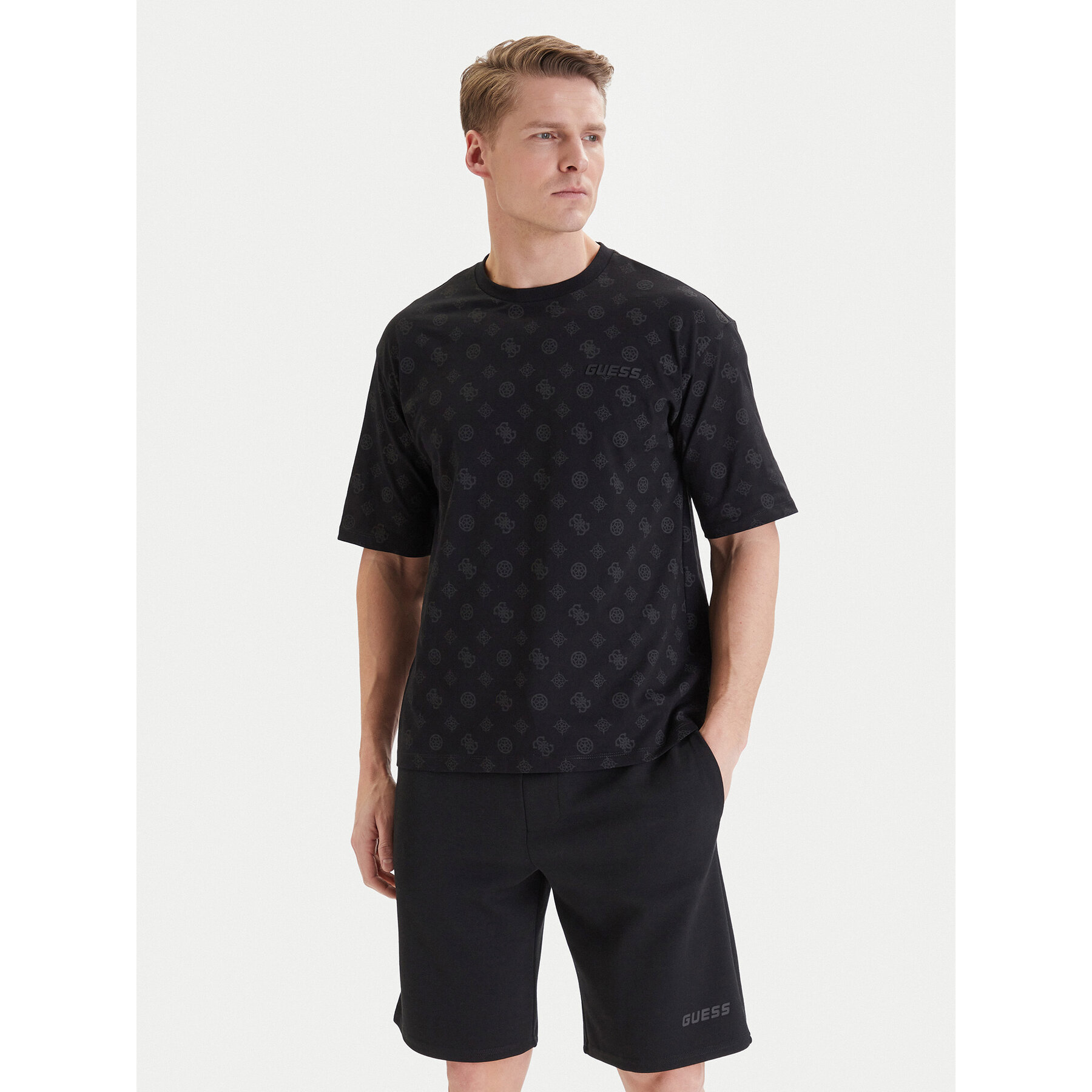 Guess T-Shirt Z6GI07 K2852 Czarny Relaxed Fit