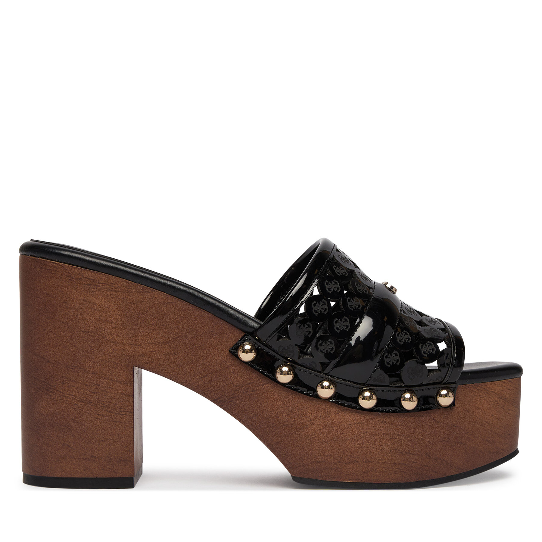 Guess Klapki FLJQUI PAF04 Czarny