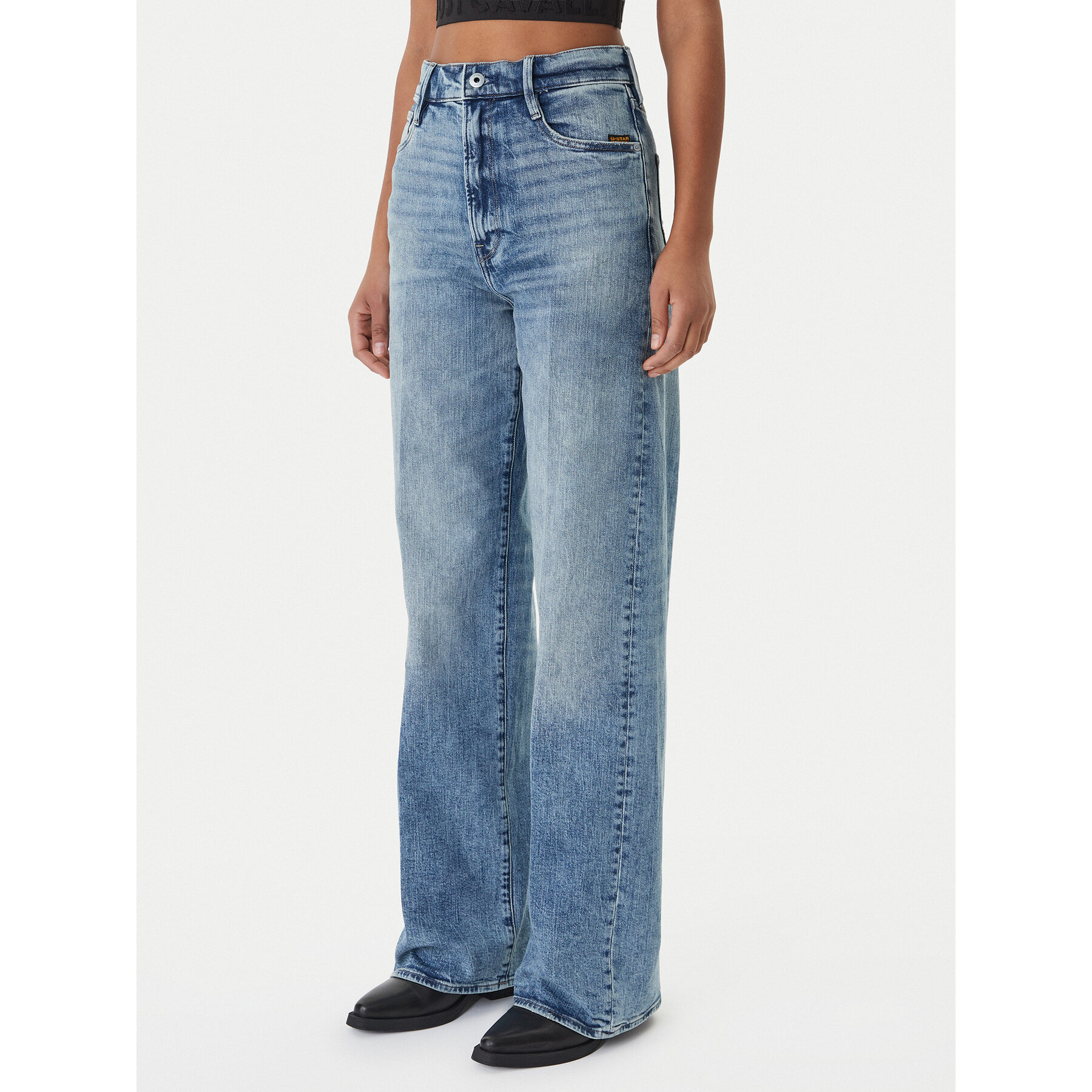 G-Star Raw Jeansy Deck 2.0 D23591-E205 Niebieski Wide Leg
