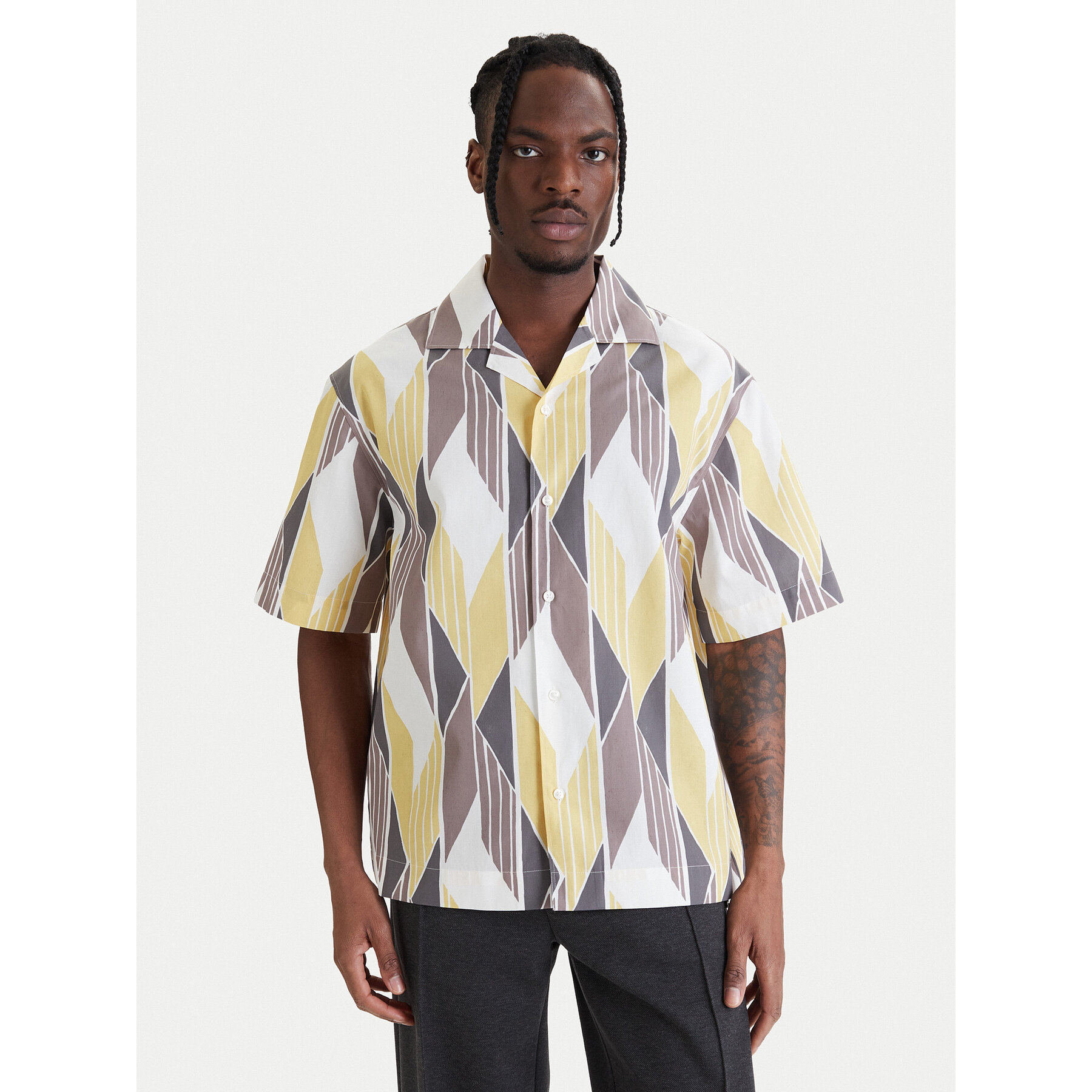 HUGO Koszula Espino 50560606 Kolorowy Oversize