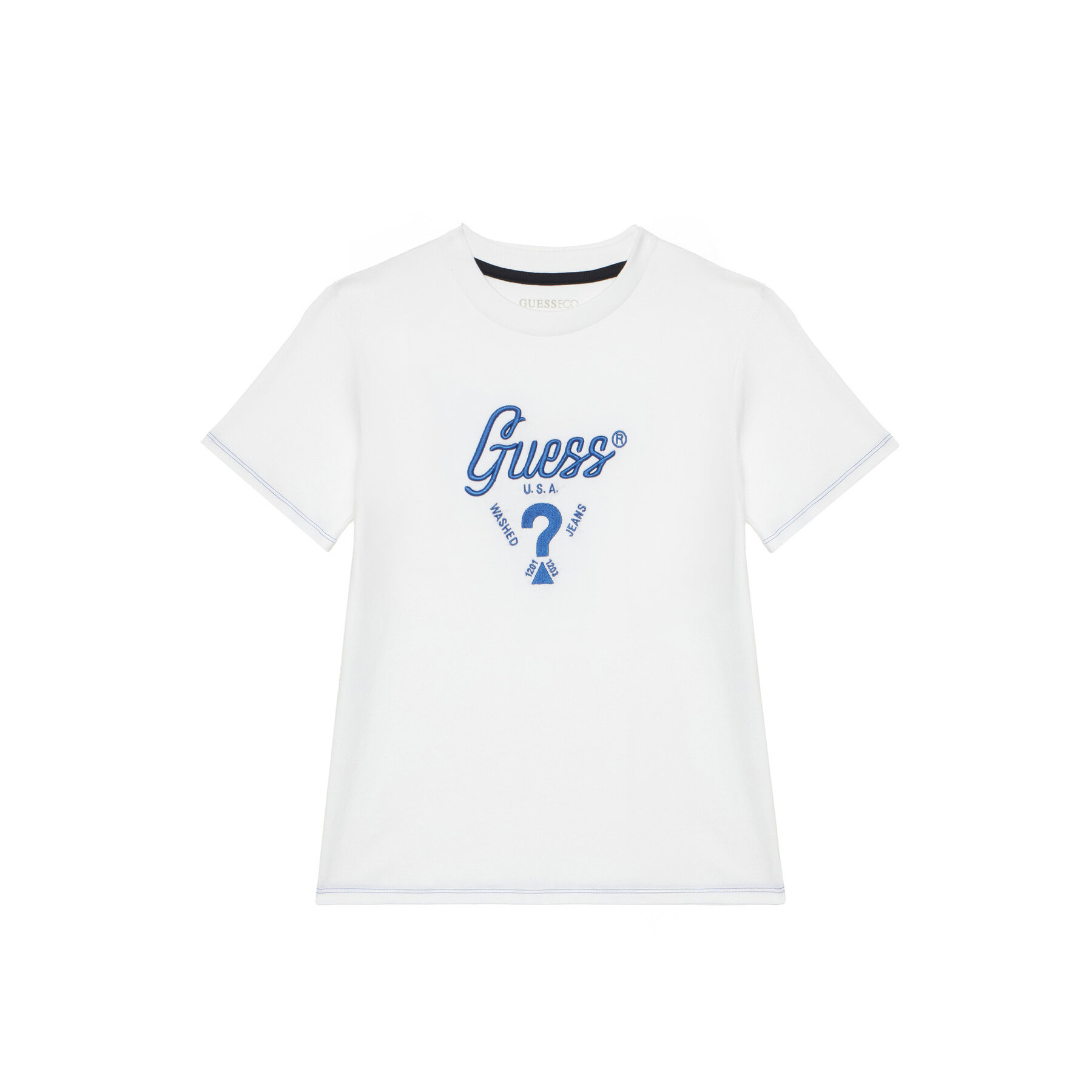 Guess T-Shirt L6GI06 K8HM4 Biały Relaxed Fit