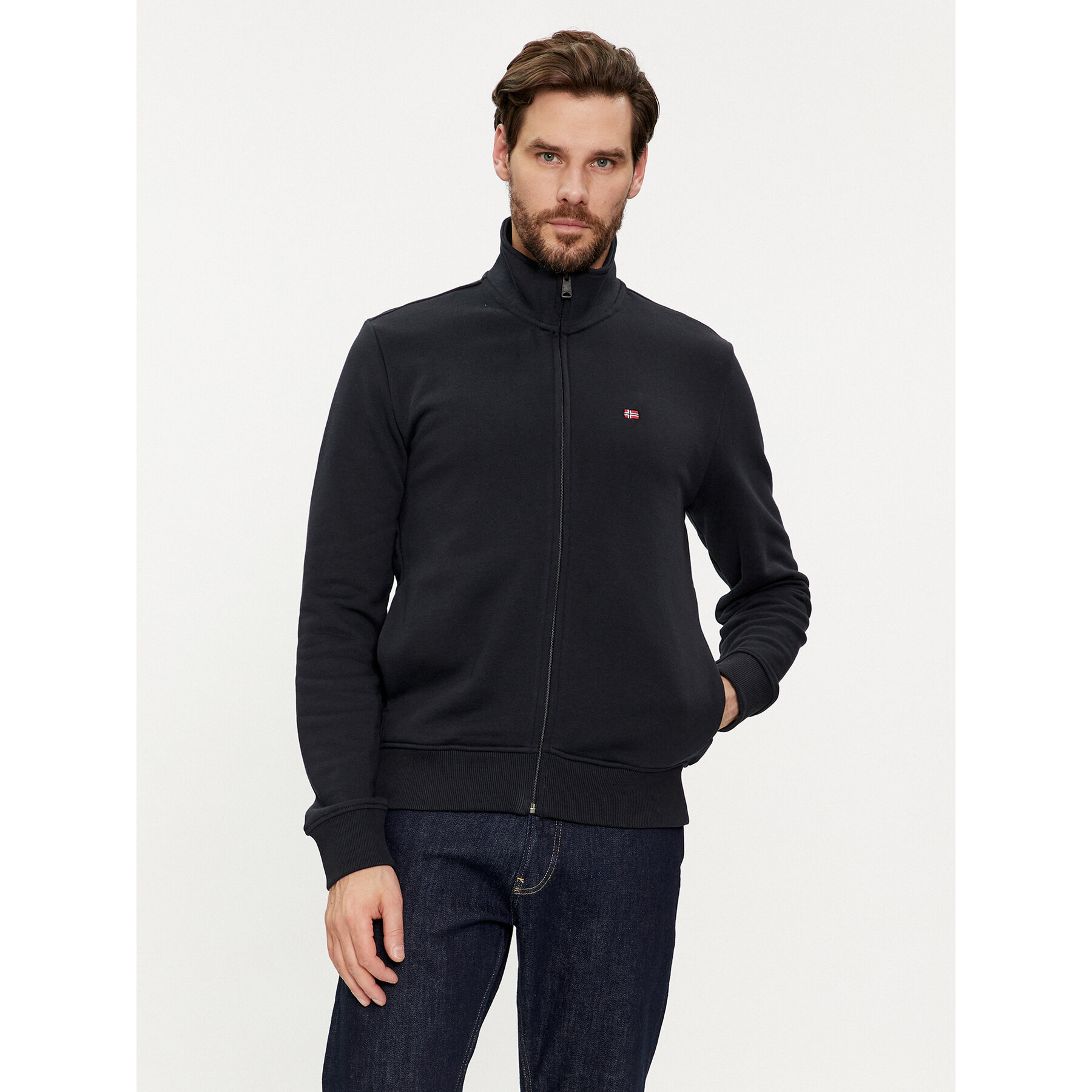 Napapijri Bluza Balis NP0A4HHW Czarny Regular Fit